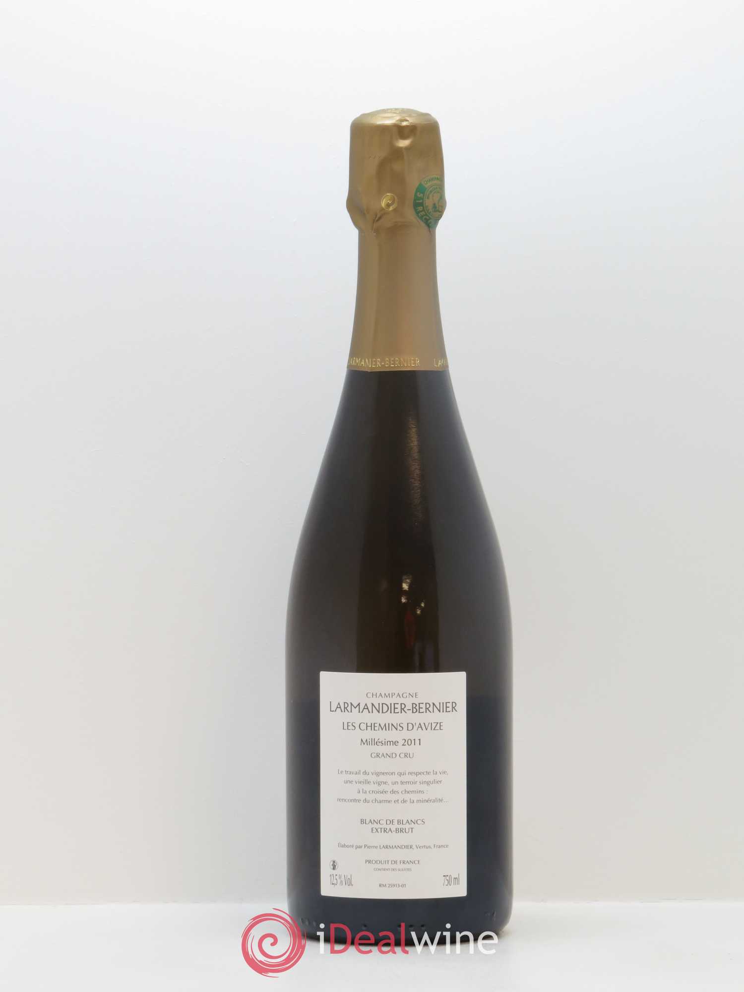 Les Chemins d'Avize Grand Cru Extra-Brut Larmandier-Bernier 2011 - Lot de 1 bouteille - 1