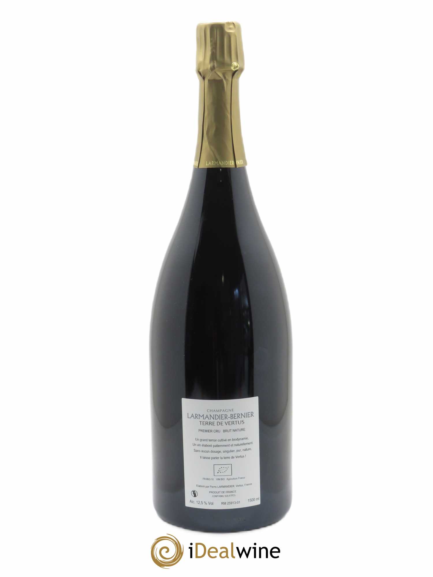 Terre de Vertus 1er Cru Non dosé Larmandier-Bernier 2014 - Lot de 1 magnum - 1