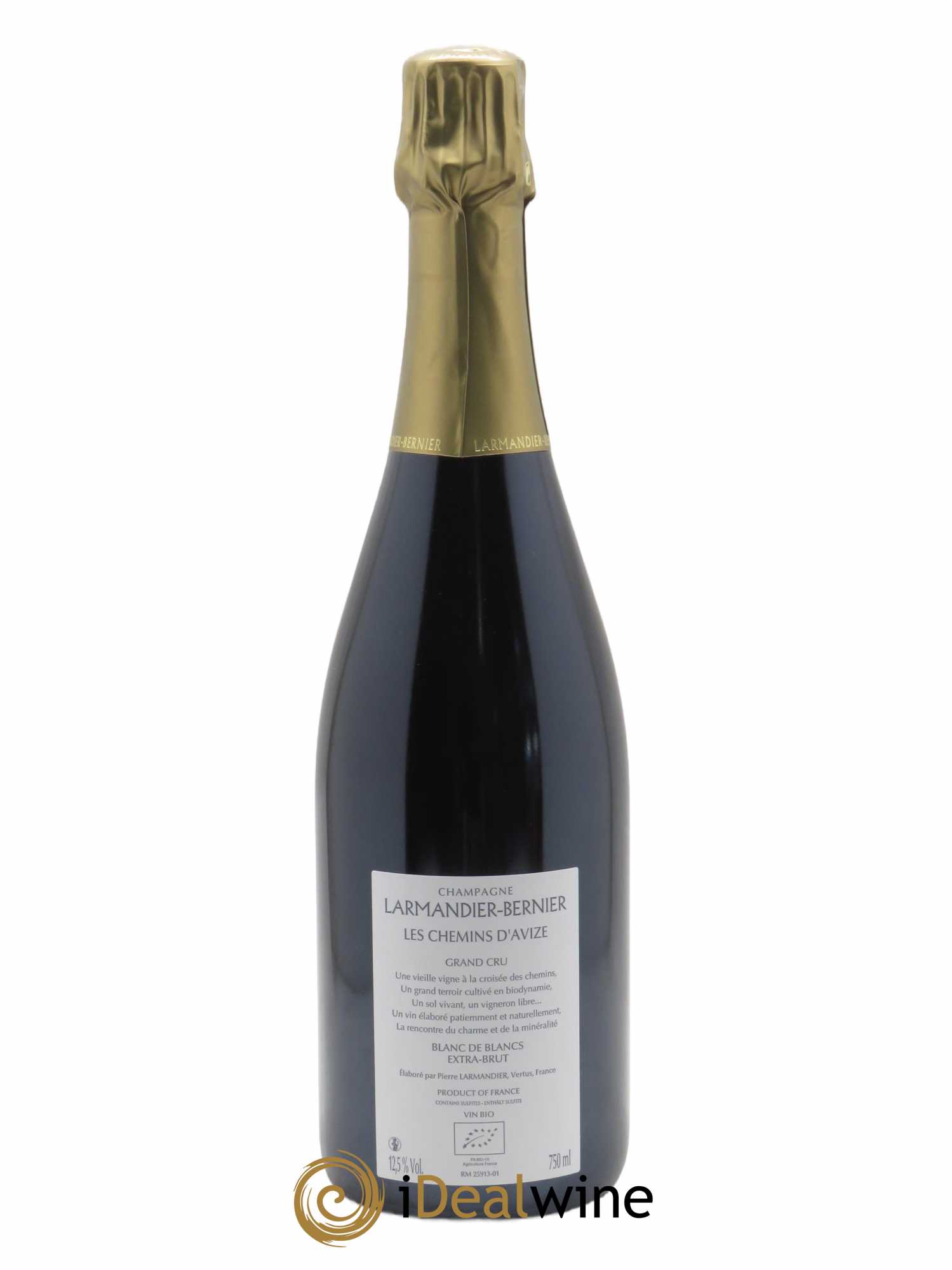 Les Chemins d'Avize Grand Cru Extra-Brut Larmandier-Bernier 2015 - Posten von 1 Flasche - 1