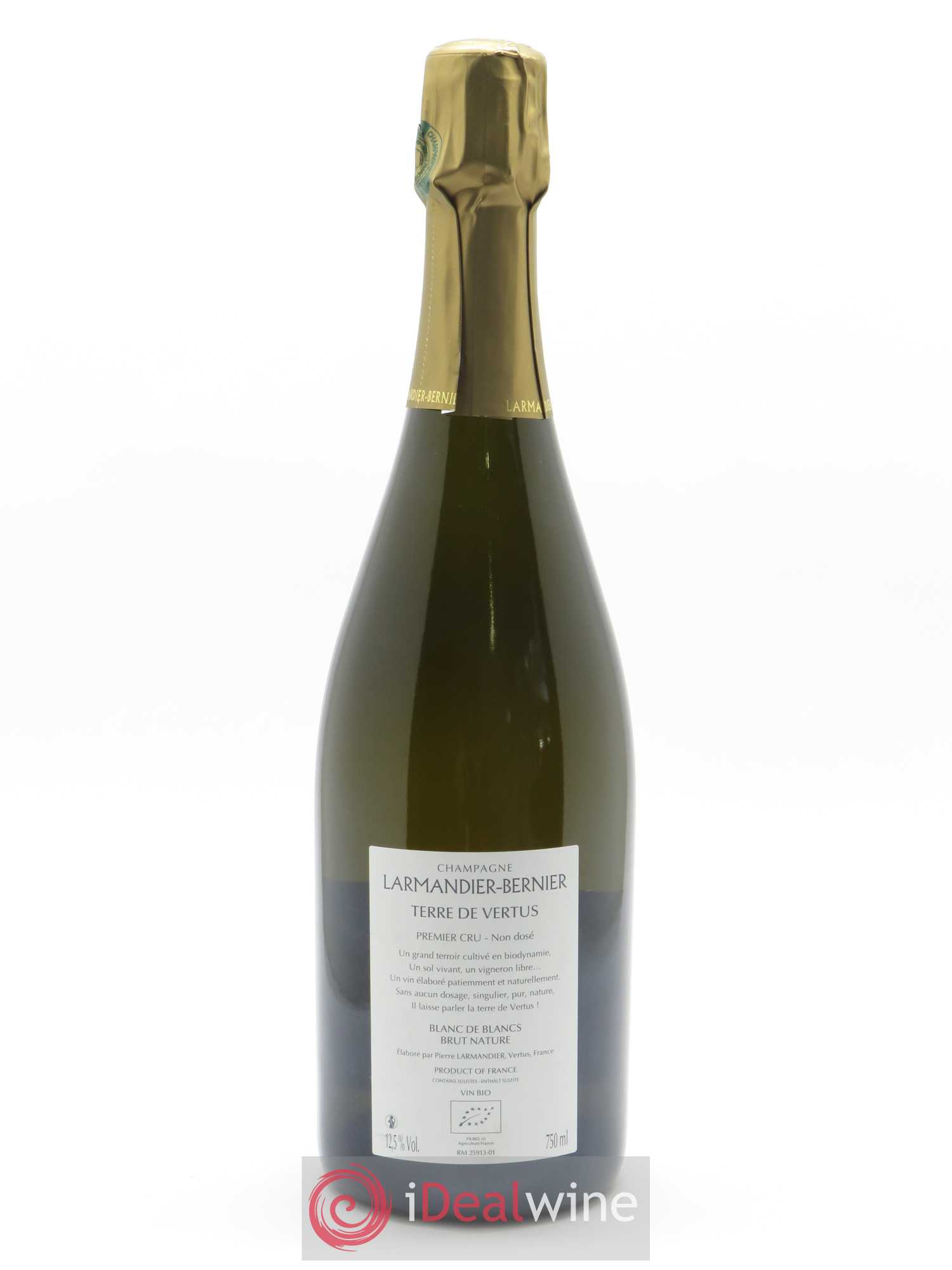 Terre de Vertus 1er Cru Non dosé Larmandier-Bernier 2012 - Lot of 1 bottle - 1