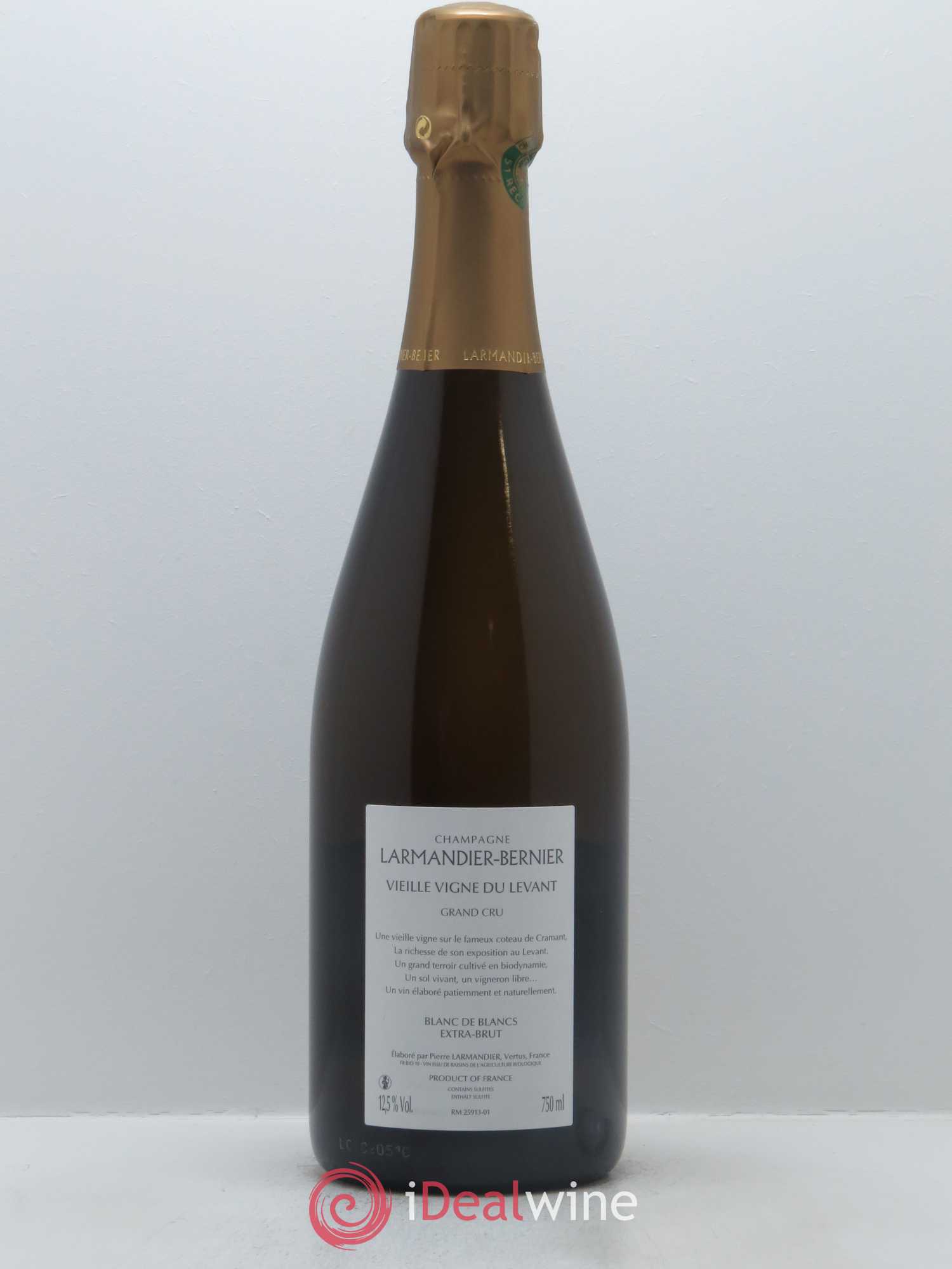 Vieille Vigne du Levant Grand Cru Extra-Brut Larmandier-Bernier 2009 - Lot de 1 bouteille - 1