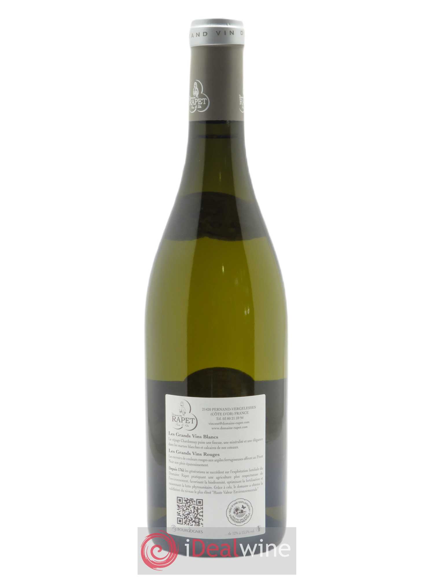 Beaune 1er Cru Clos des Champs Pimont Rapet Père & Fils 2018 - Lot de 1 bouteille - 1