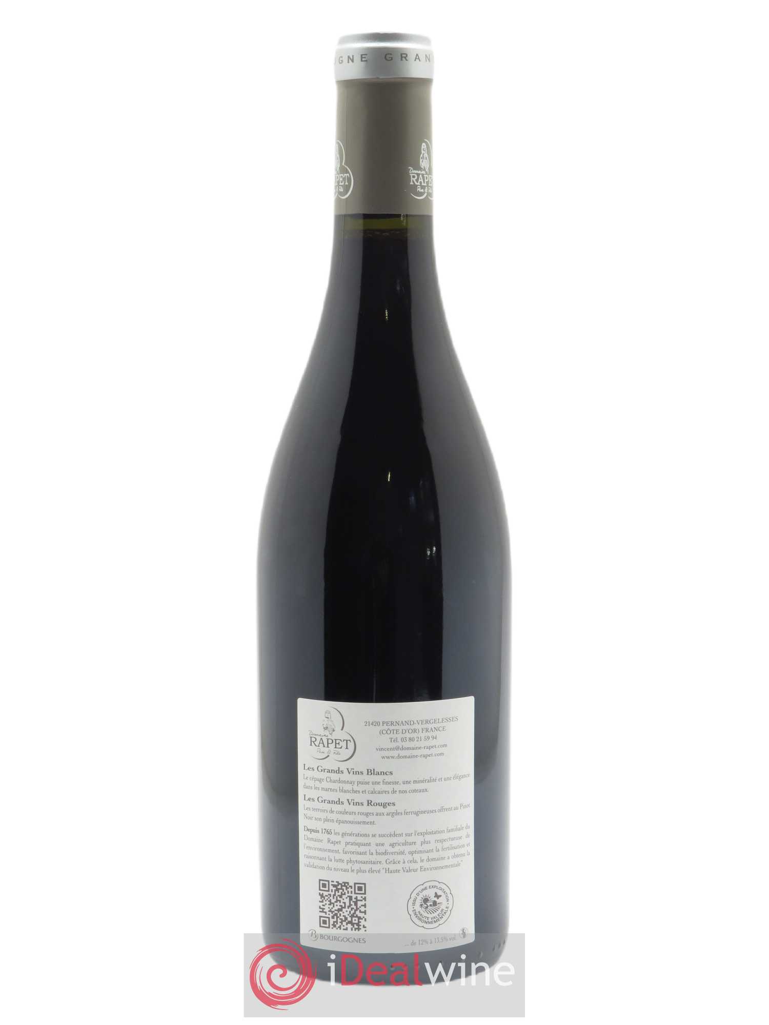Pernand-Vergelesses 1er Cru Les Vergelesses Rapet Père & Fils 2018 - Lot de 1 bouteille - 1