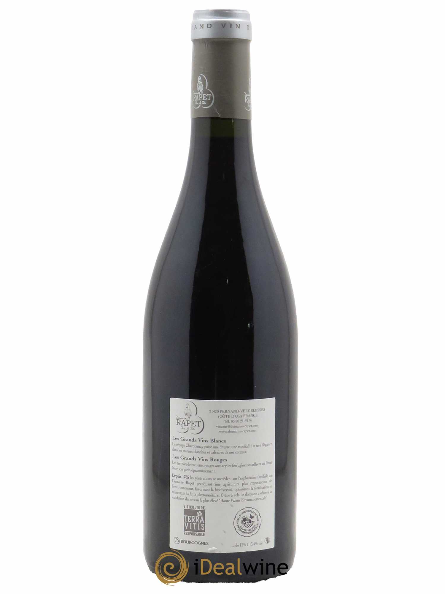 Pernand-Vergelesses 1er Cru Les Vergelesses Rapet Père & Fils  2021 - Lot of 1 bottle - 1