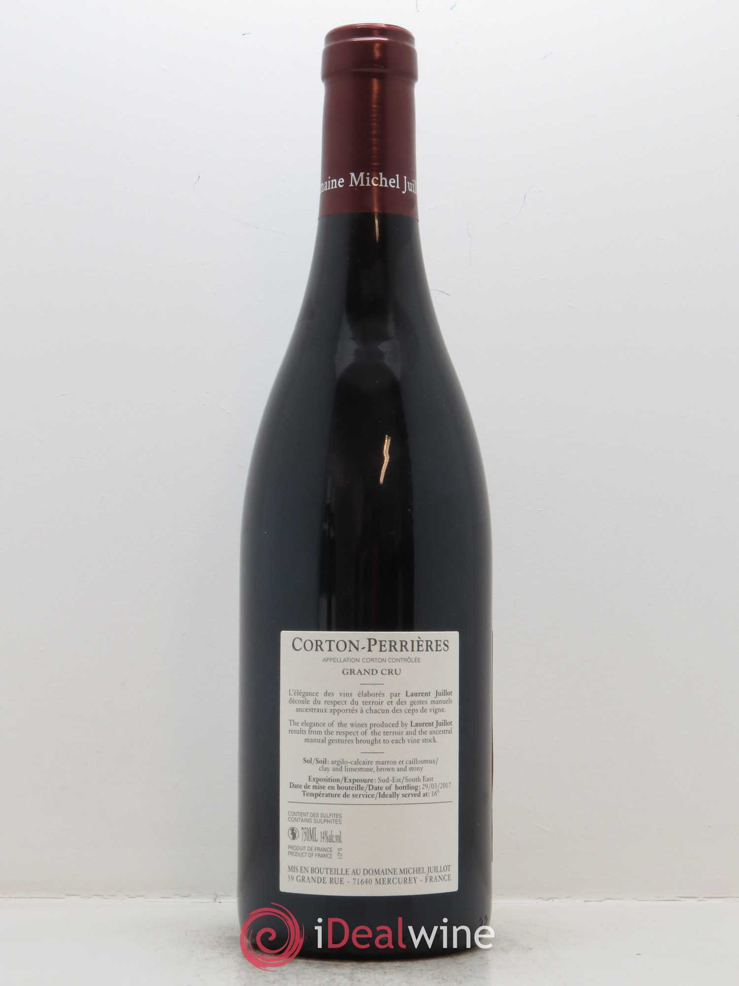 Corton-Perrières Grand Cru Michel Juillot (Domaine) 2015 - Lot de 1 bouteille - 1