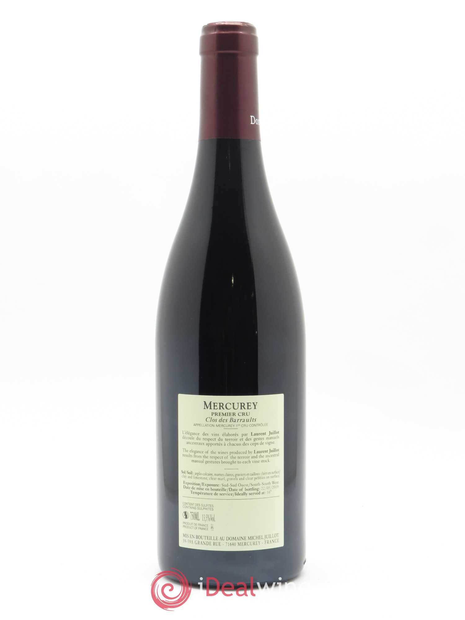 Mercurey 1er Cru Clos des Barraults Michel Juillot (Domaine) 2017 - Posten von 1 Flasche - 1