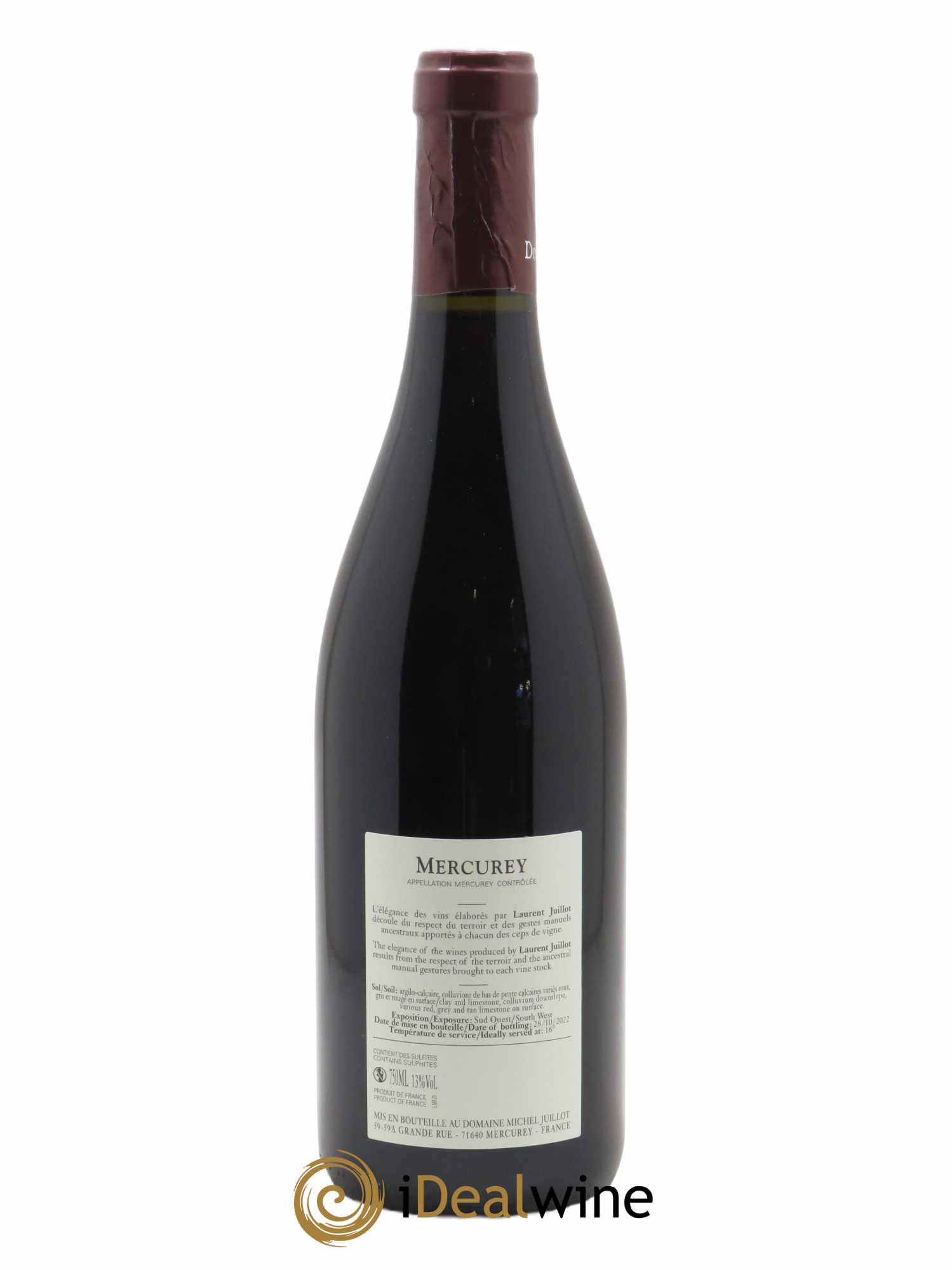 Mercurey Michel Juillot (Domaine) 2021 - Lot of 1 bottle - 1