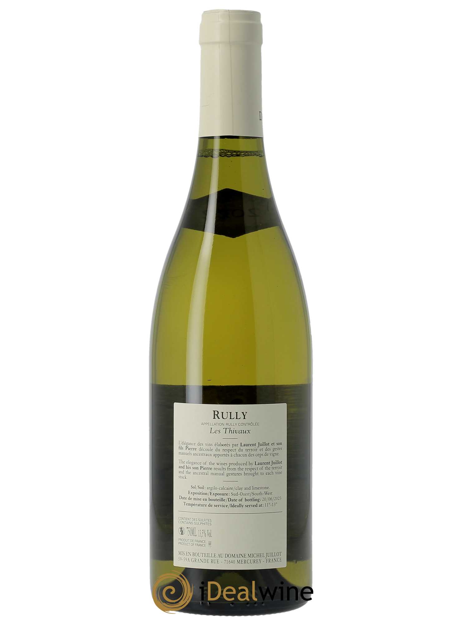 Rully Les Thivaux Michel Juillot (Domaine) 2022 - Lot of 1 bottle - 1