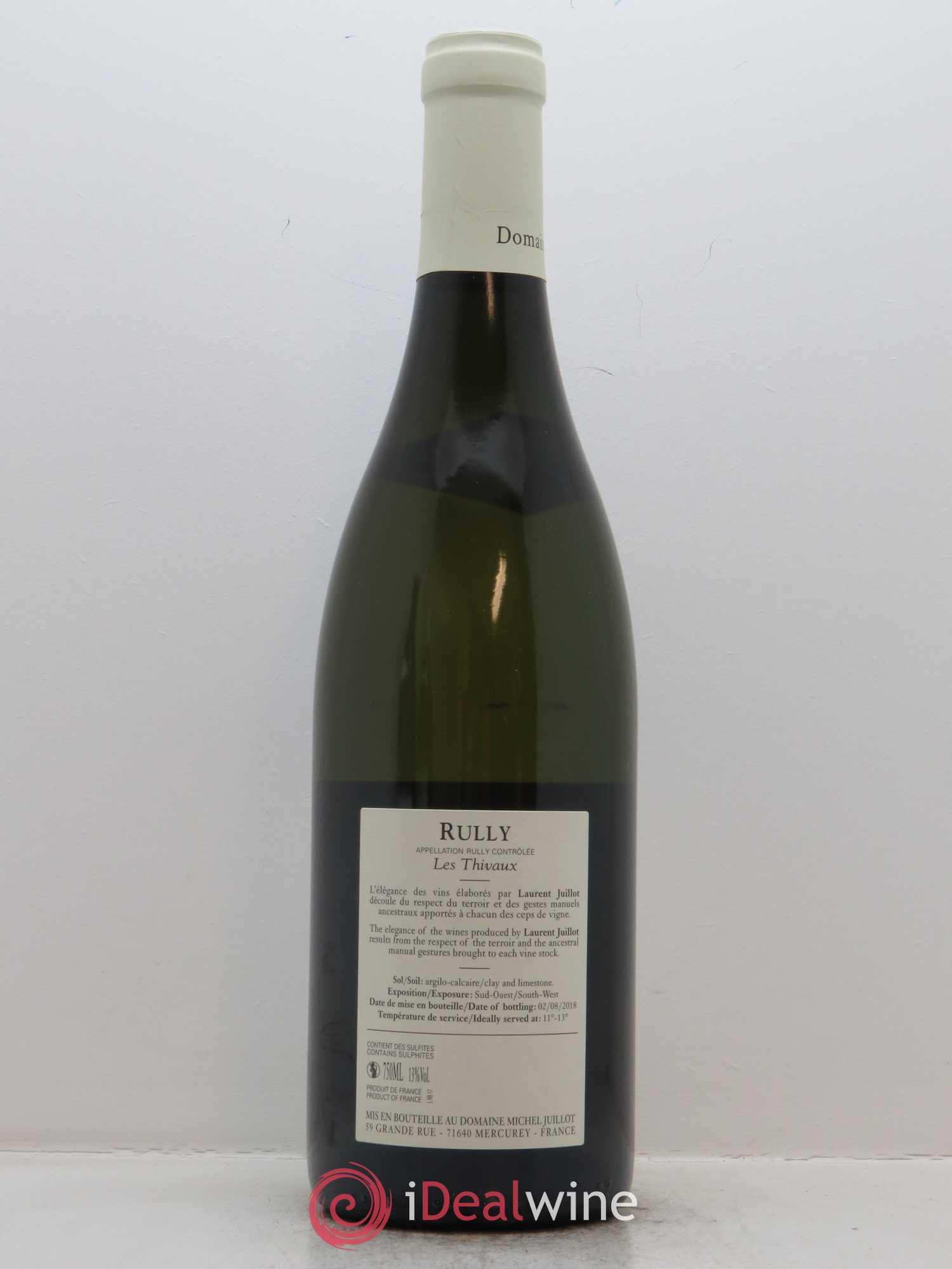 Rully Les Thivaux Michel Juillot (Domaine) 2017 - Lot de 1 bouteille - 1
