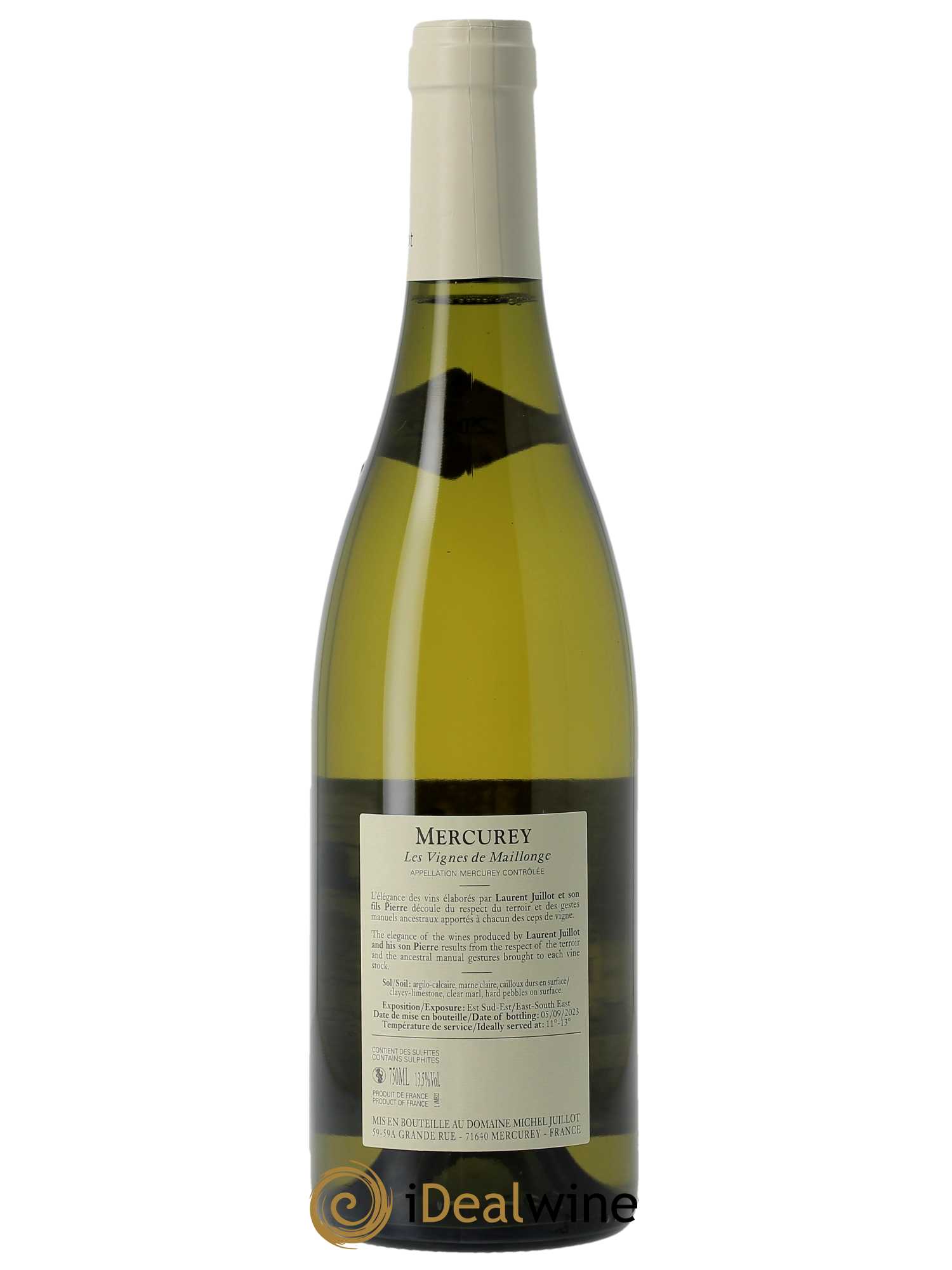 Mercurey Les Vignes de Maillonge Michel Juillot (Domaine) 2022 - Lot de 1 bouteille - 1