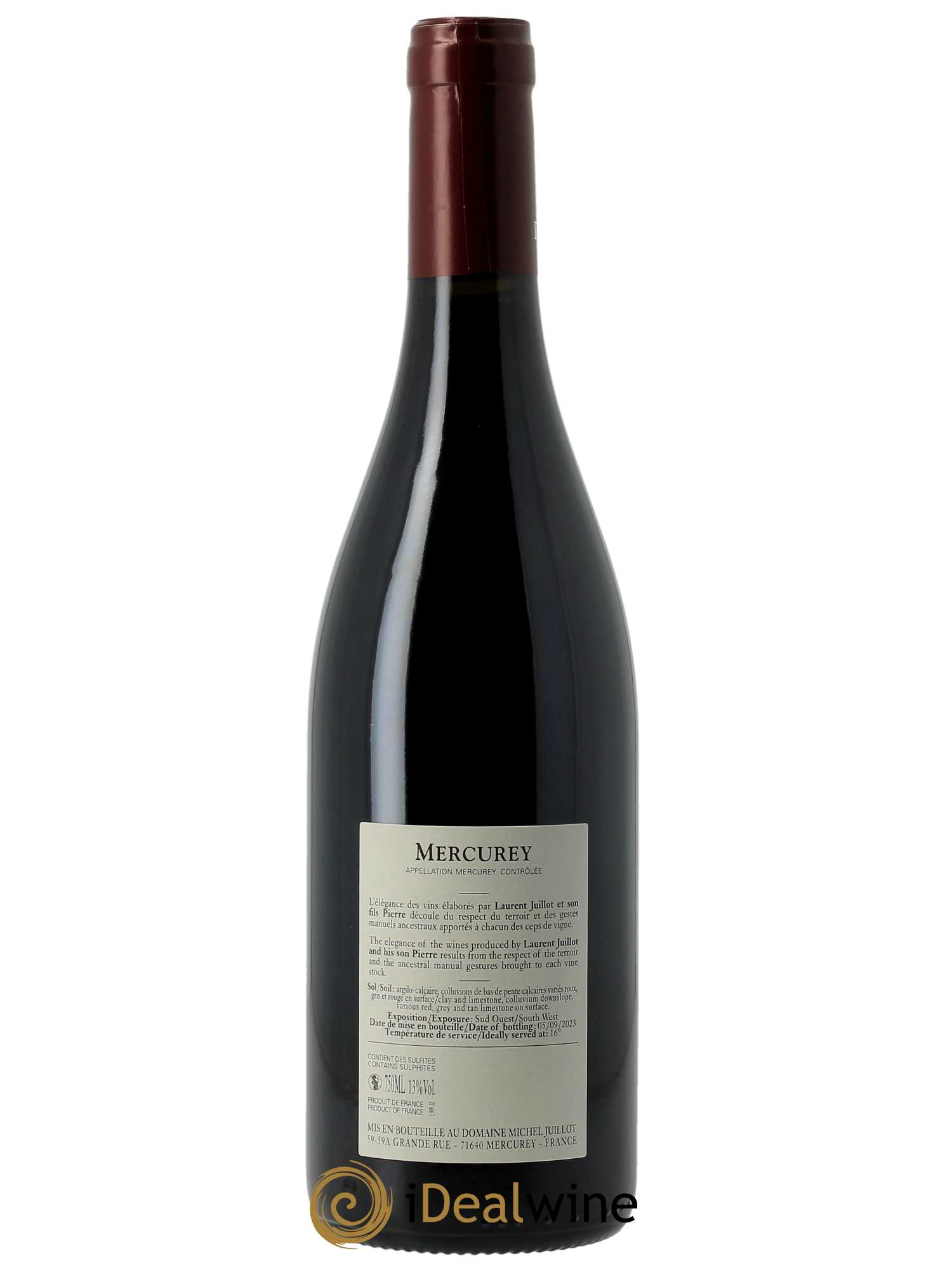 Mercurey Michel Juillot (Domaine) 2022 - Lot de 1 bouteille - 1