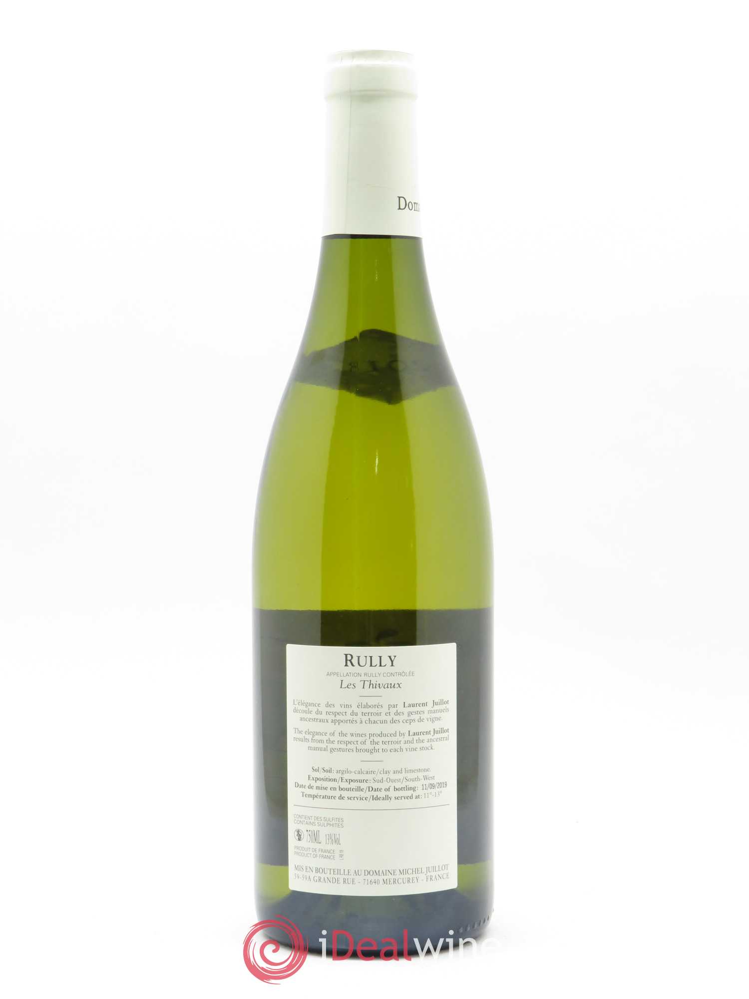 Rully Les Thivaux Michel Juillot (Domaine) 2018 - Lot de 1 bouteille - 1