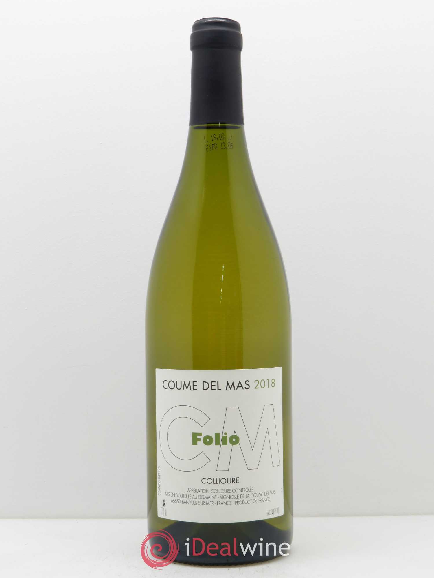 Collioure Coume del Mas Folio 2018 - Lot de 1 bouteille - 0