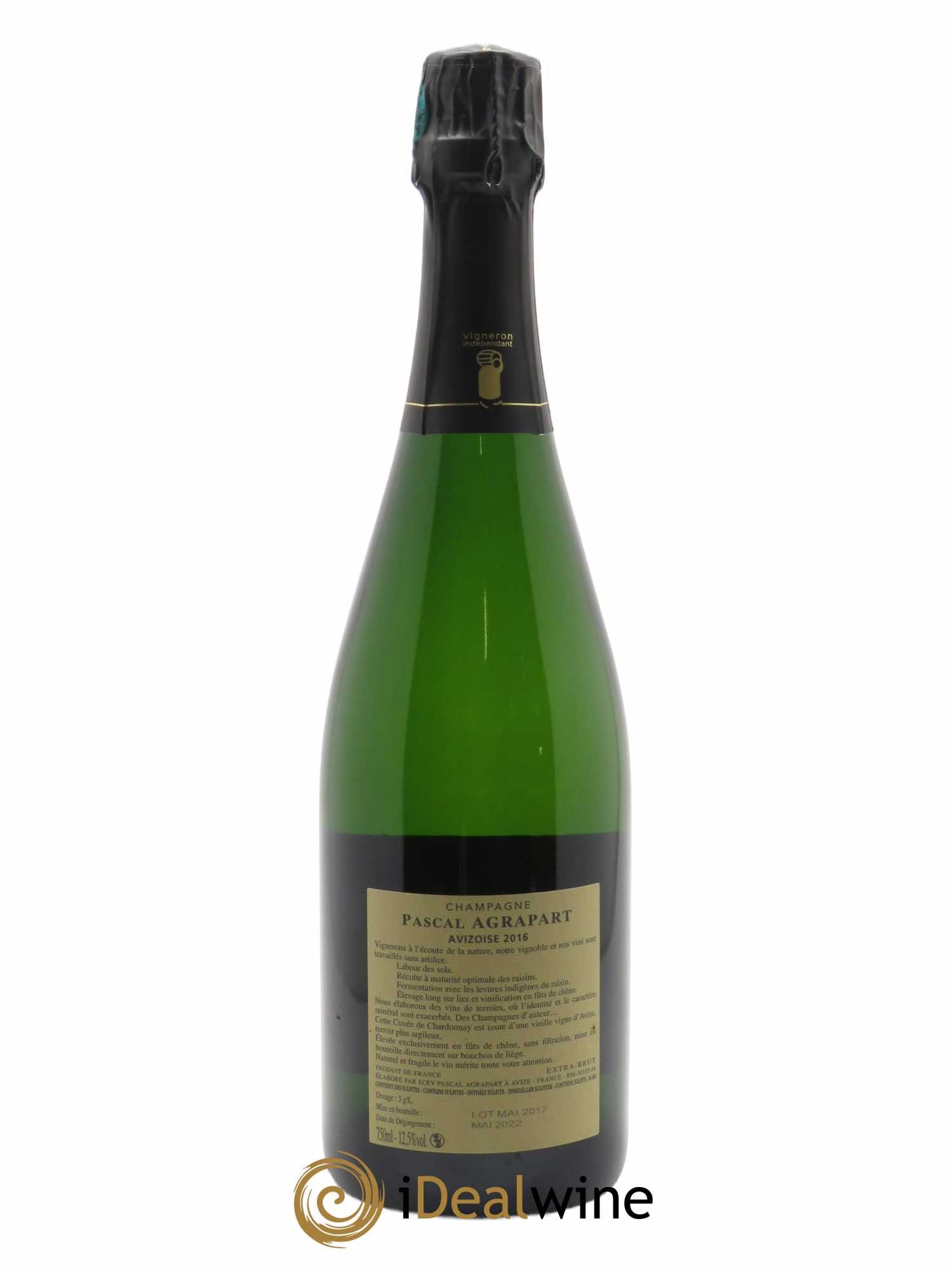Avizoise Blanc de Blancs Brut Nature Pascal Agrapart 2016 - Lot de 1 bouteille - 1