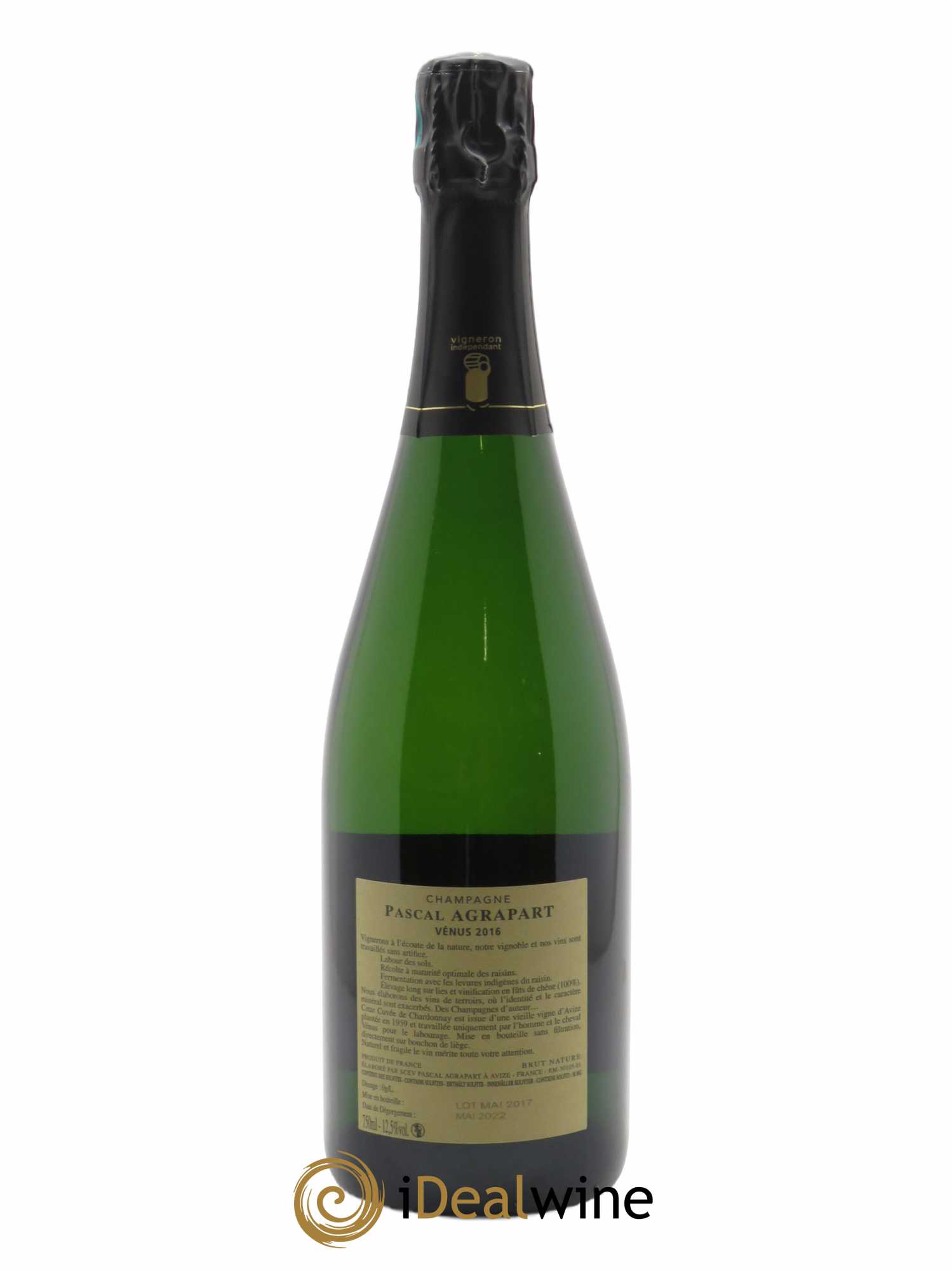 Vénus Blanc de Blancs Brut Nature Pascal Agrapart 2016 - Lot de 1 bouteille - 1