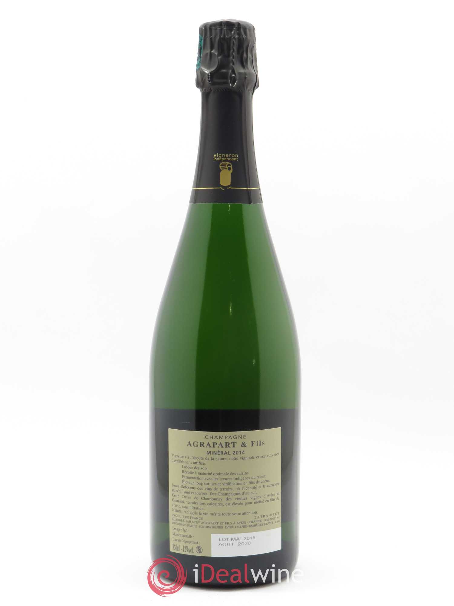 Minéral Blanc de Blancs Extra-Brut Agrapart & Fils 2014 - Lot de 1 bouteille - 1