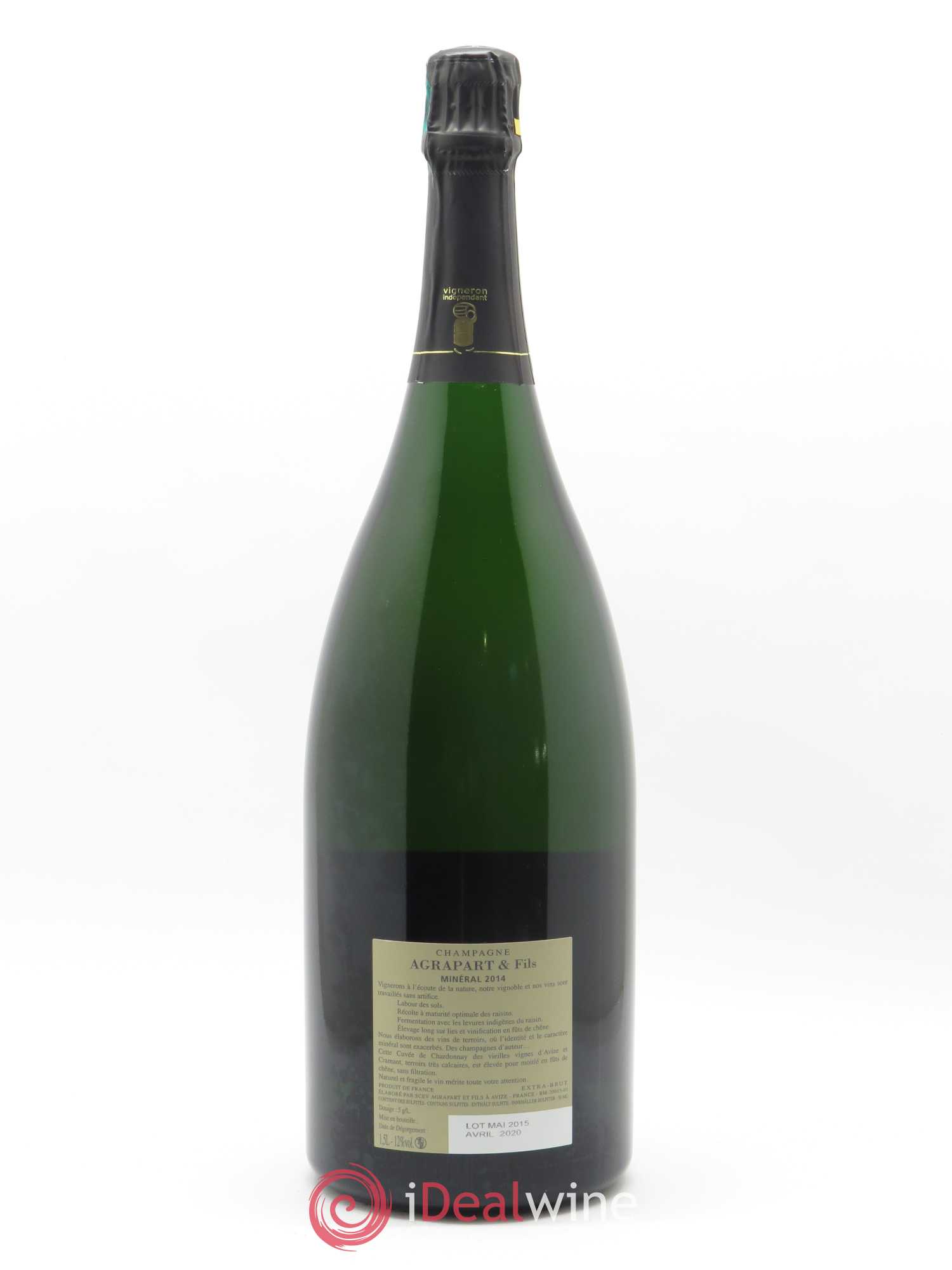 Minéral Blanc de Blancs Extra-Brut Agrapart & Fils 2014 - Lot de 1 magnum - 1