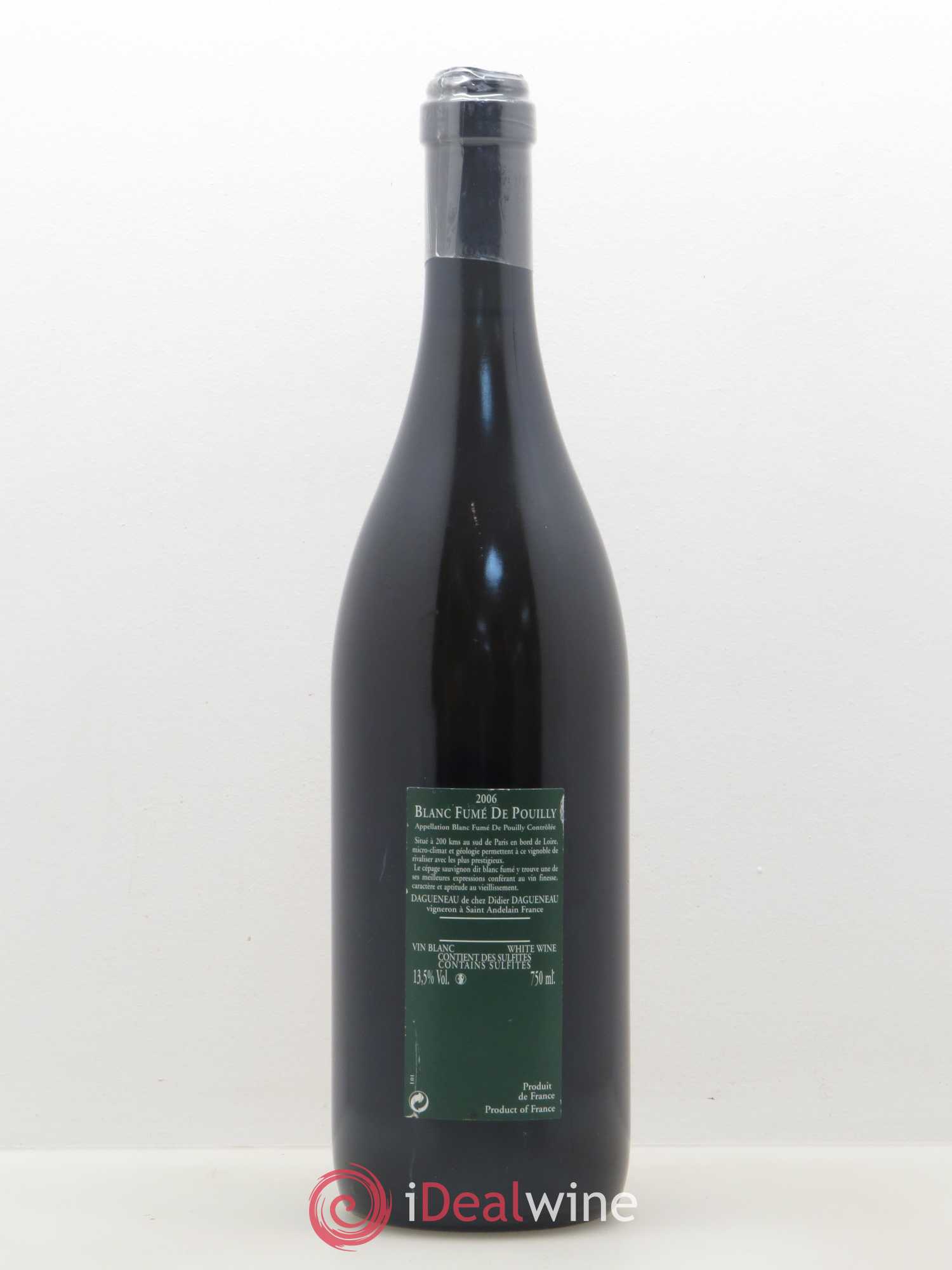 Vin de France (anciennement Pouilly-Fumé) Silex Dagueneau (Domaine Didier - Louis-Benjamin) 2006 - Lot de 1 bouteille - 1