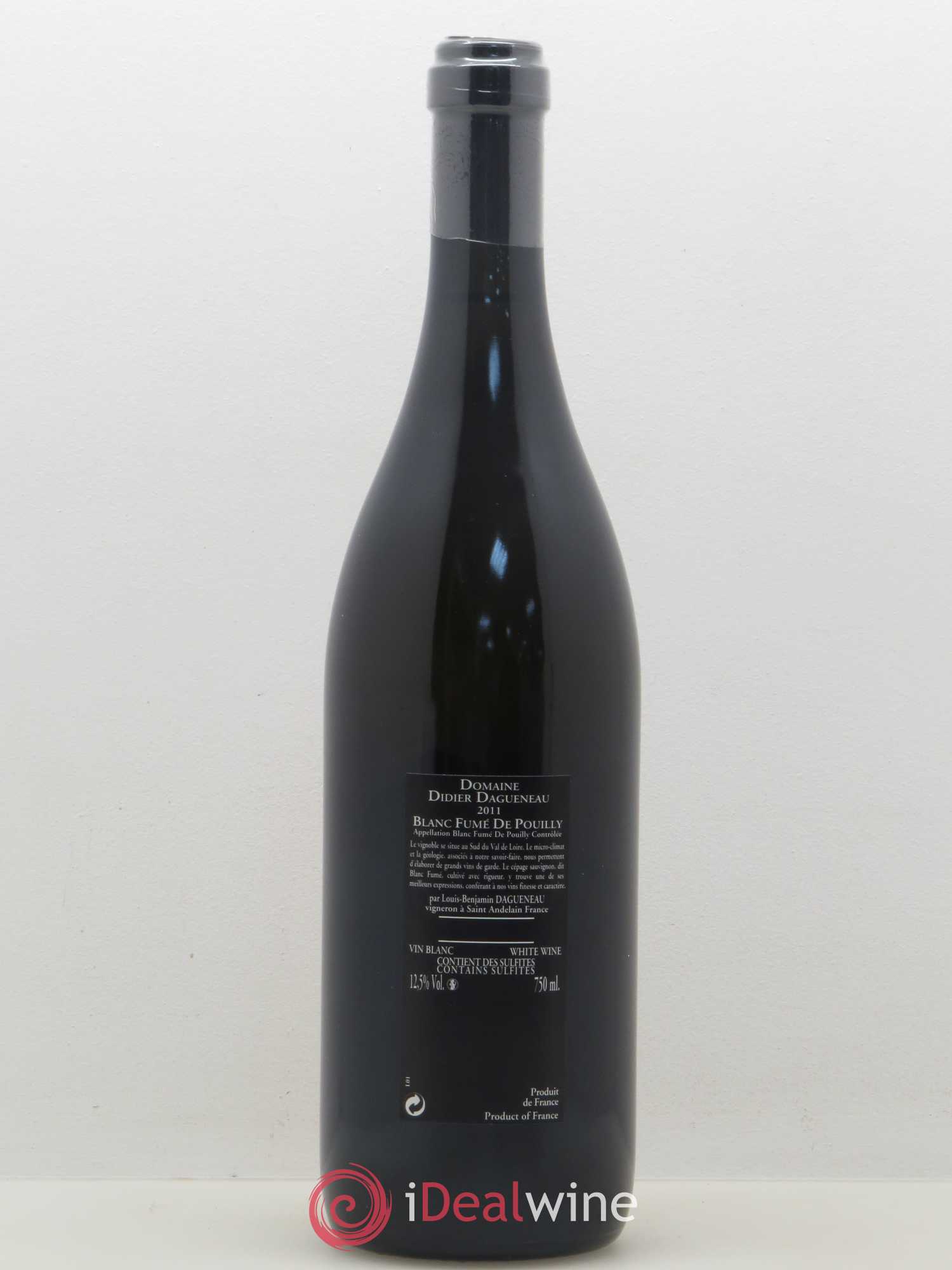 Vin de France (anciennement Pouilly-Fumé) Silex Dagueneau (Domaine Didier - Louis-Benjamin) 2011 - Lot de 1 bouteille - 1
