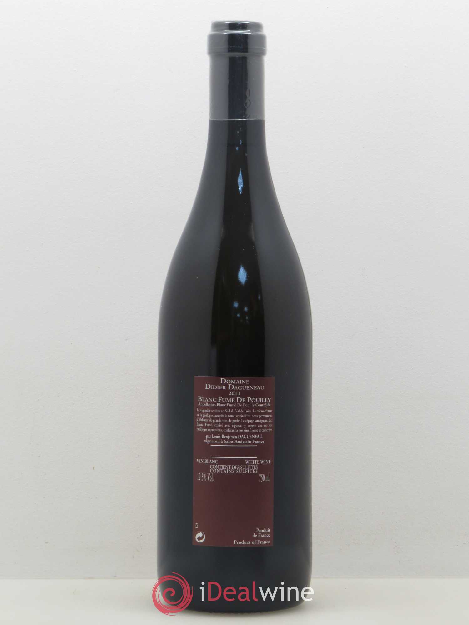 Vin de France (anciennement Pouilly-Fumé) Pur Sang Dagueneau (Domaine Didier - Louis-Benjamin) 2011 - Lot de 1 bouteille - 1