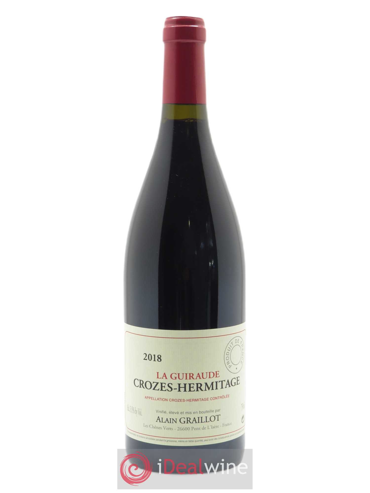 Crozes-Hermitage La Guiraude Domaine Graillot 2018 - Lot de 1 bouteille - 0