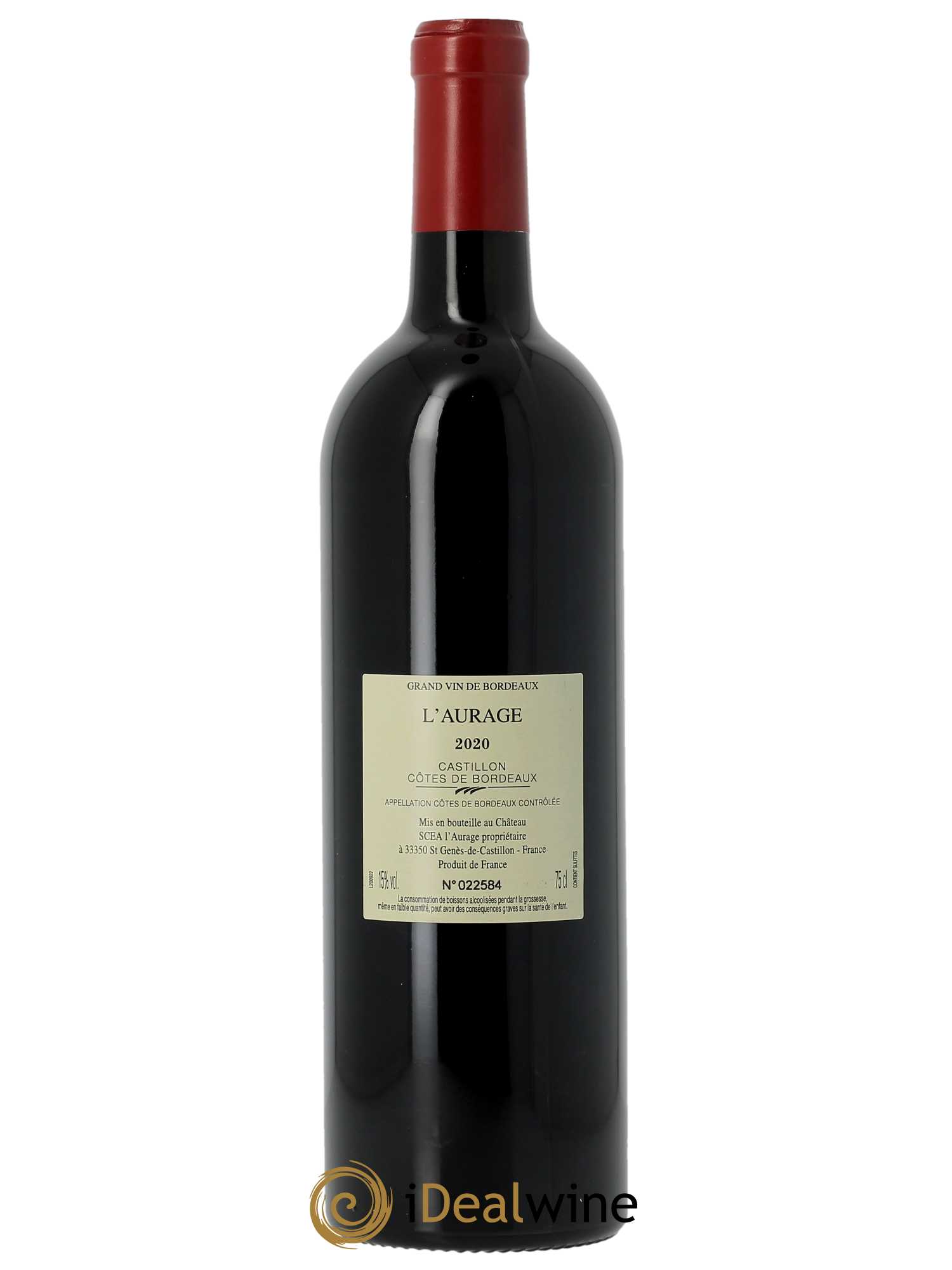 L'Aurage 2020 - Lot de 1 bouteille - 1