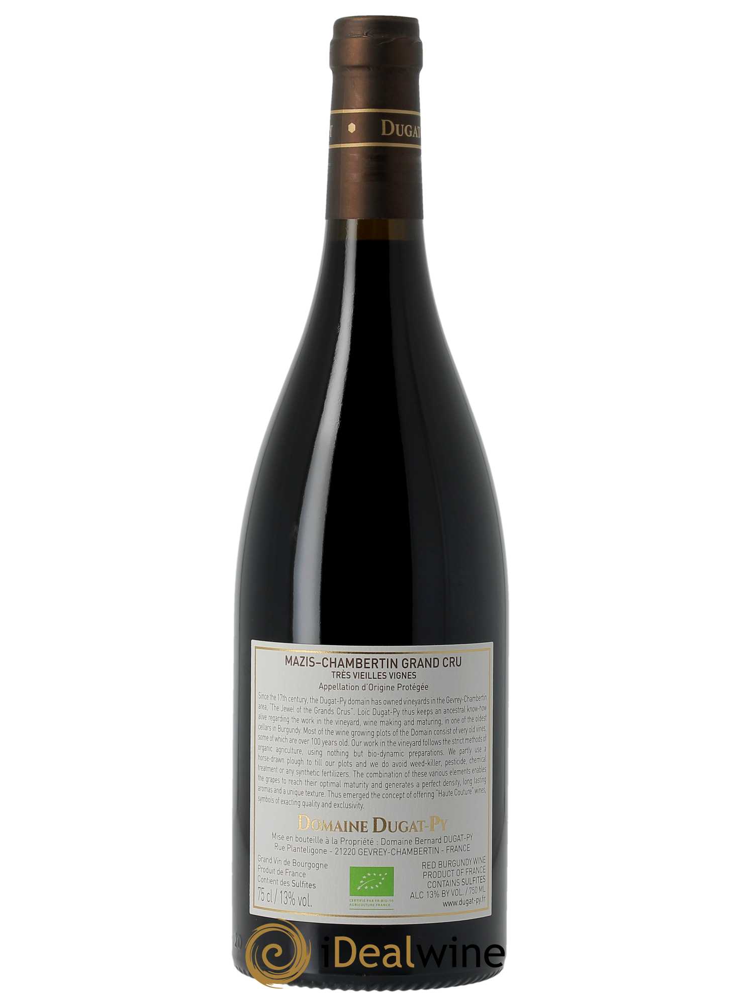 Mazis-Chambertin Grand Cru Vieilles Vignes Dugat-Py 2020 - Lot de 1 bouteille - 1