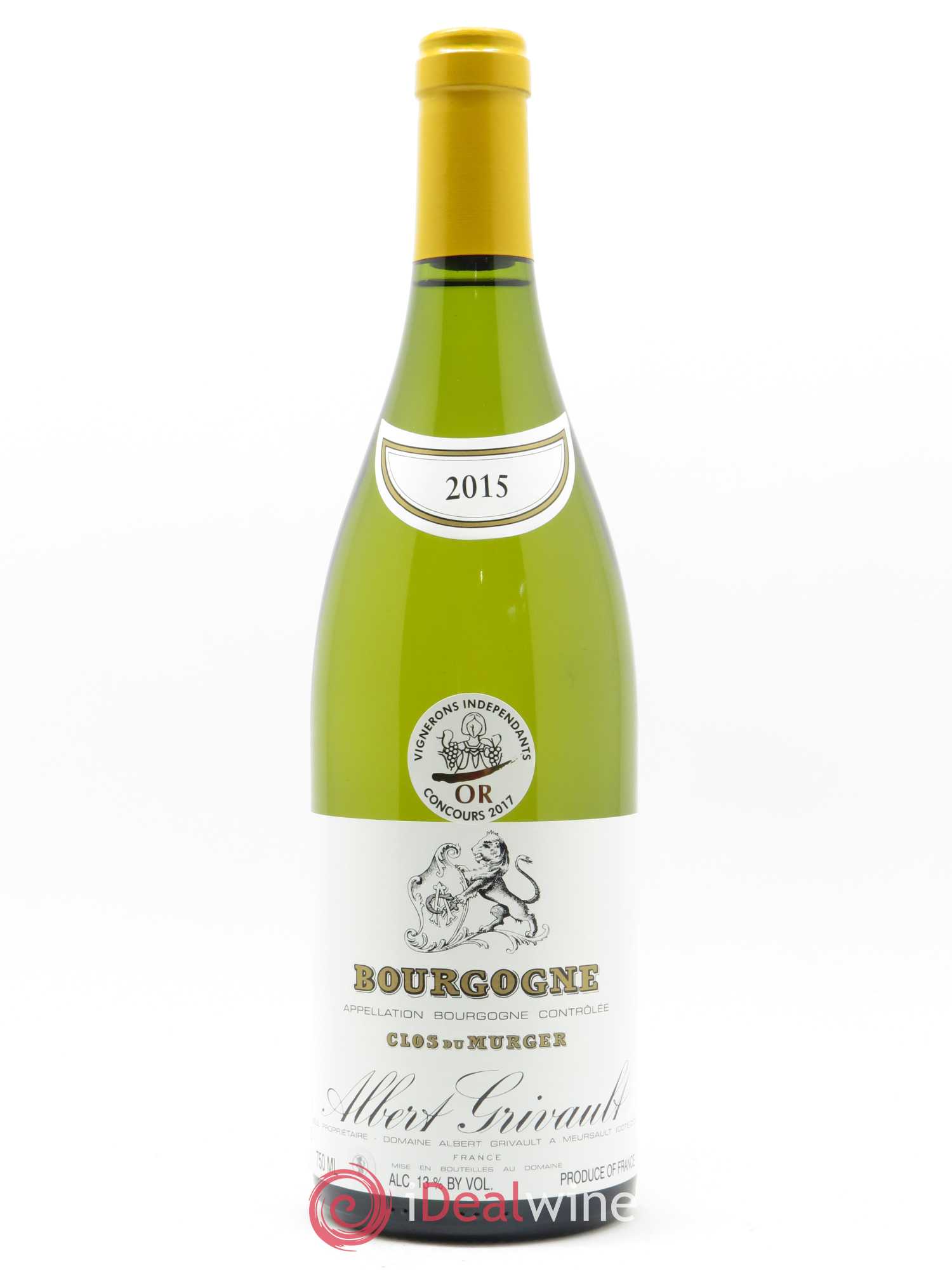 Bourgogne Clos Du Murger Albert Grivault 2015 - Lot de 1 bouteille - 0