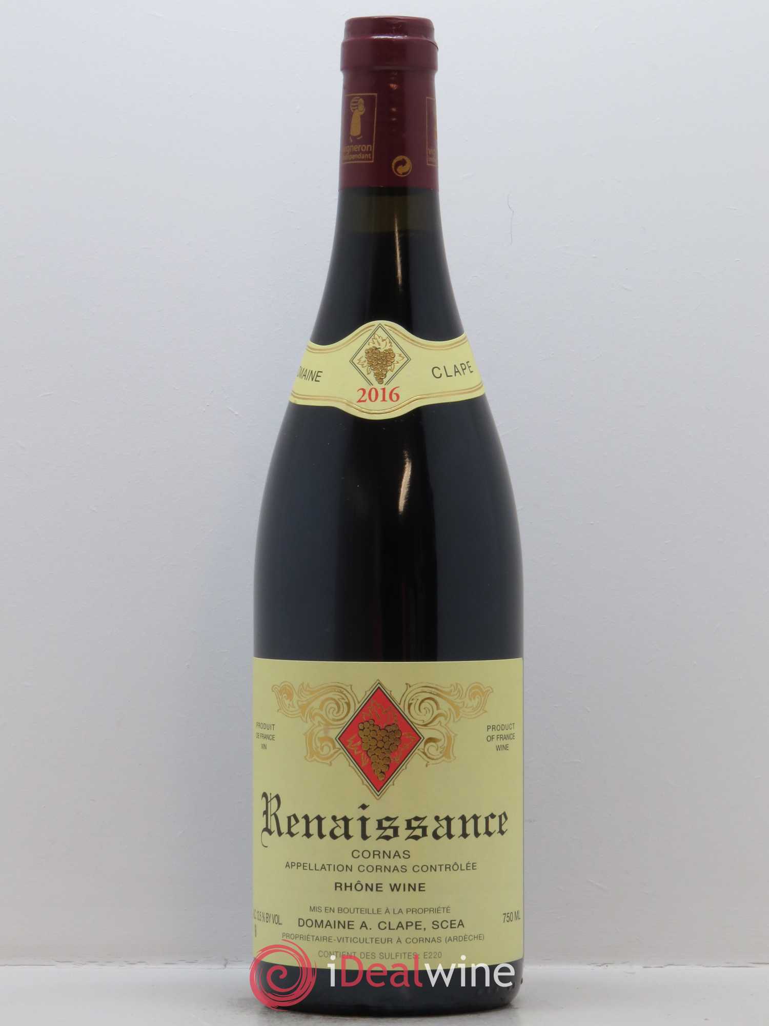 Cornas Renaissance Auguste Clape 2016 - Lot of 1 bottle - 0
