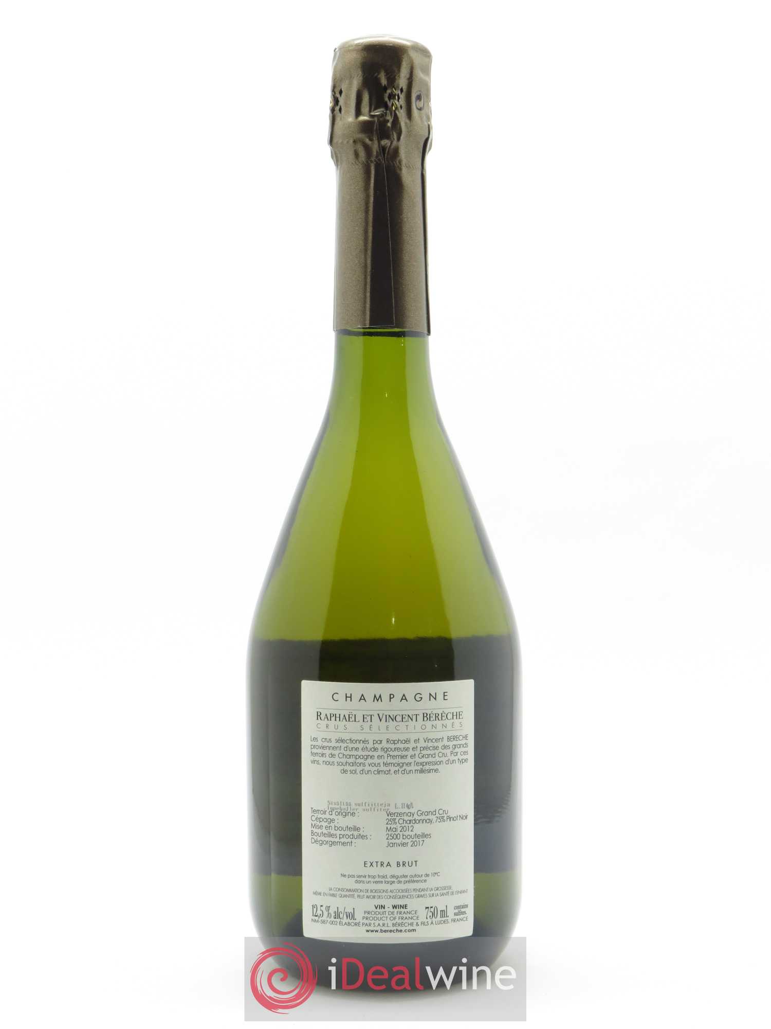 Montagne Grand Cru (Terroir de Verzenay) Extra-Brut Bérêche et Fils - Lot de 1 bouteille - 1