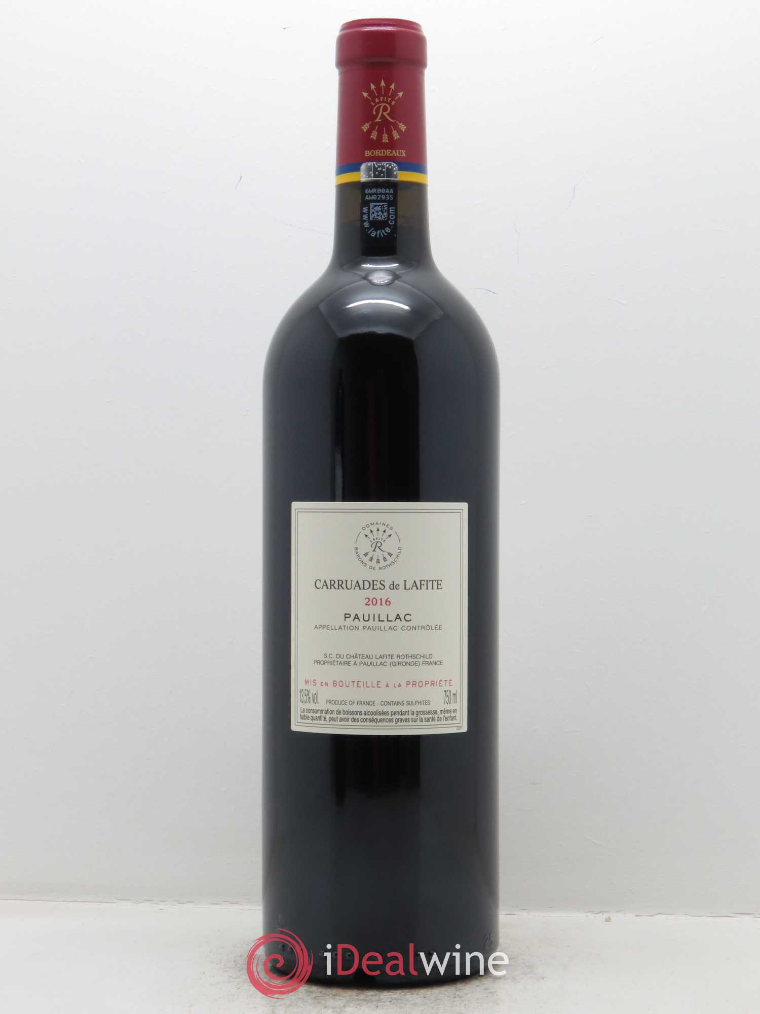 Carruades de Lafite Rothschild Second Vin (Original-Holzkiste ab 6 St.) 2016 - Posten von 1 Flasche - 1