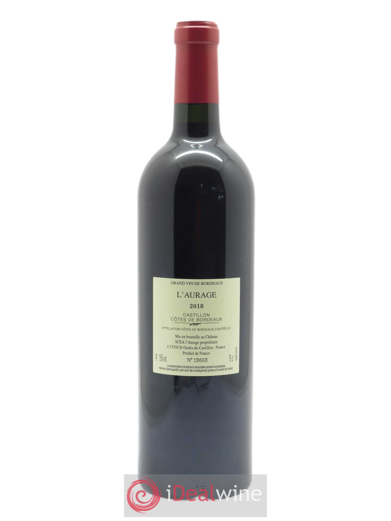 L'Aurage 2018 - Lot de 1 bouteille - 1
