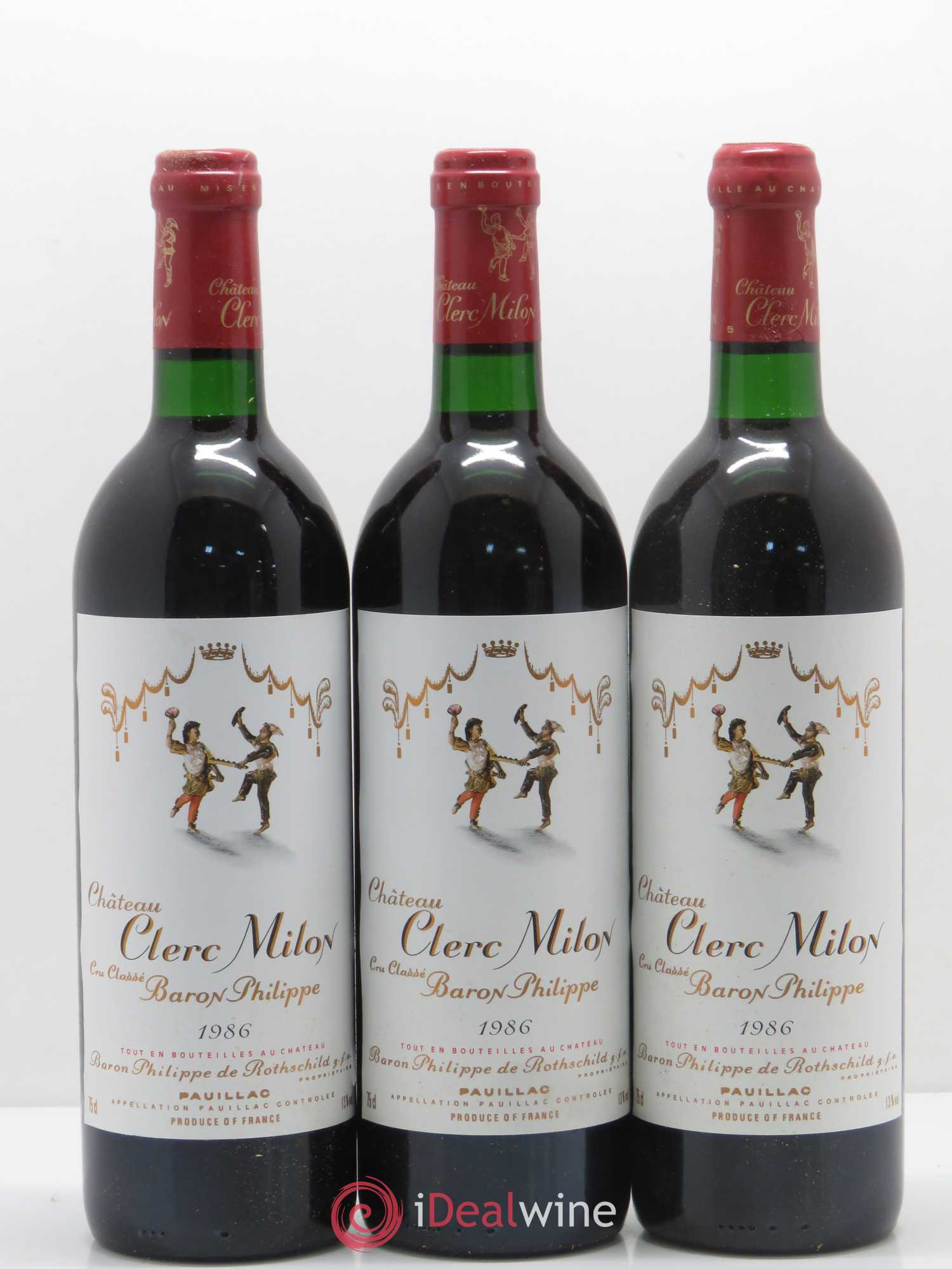 Château Clerc Milon 5ème Grand Cru Classé 1986 - Lot de 12 bouteilles - 4