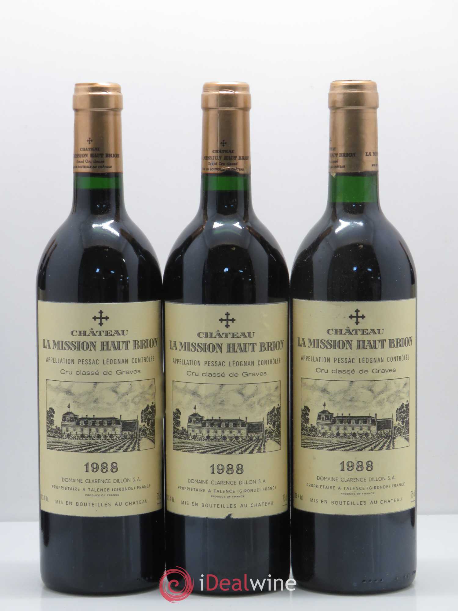 Château la Mission Haut-Brion Cru Classé de Graves 1988 - Lot de 12 bouteilles - 3