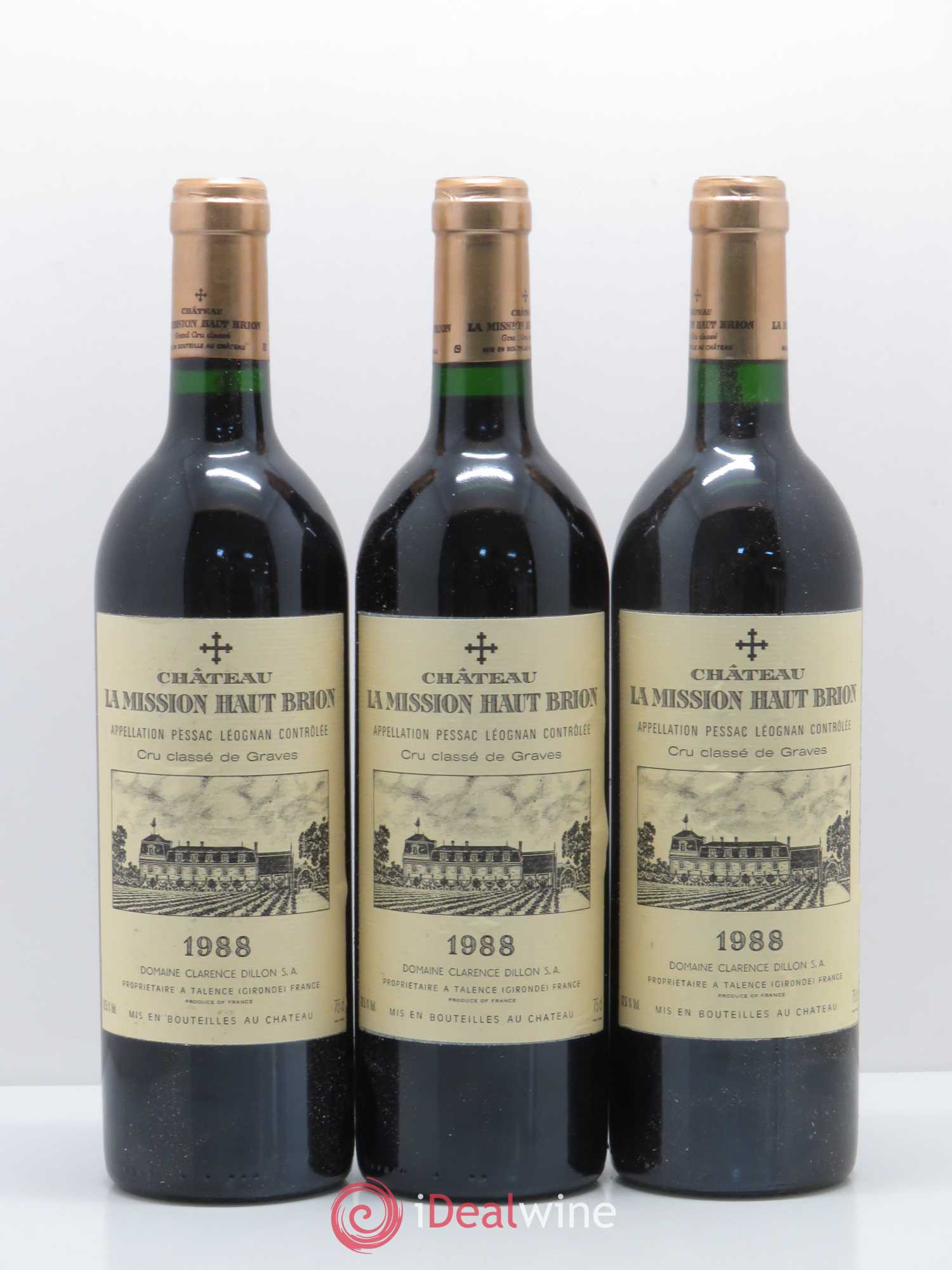Château la Mission Haut-Brion Cru Classé de Graves 1988 - Lot de 12 bouteilles - 4