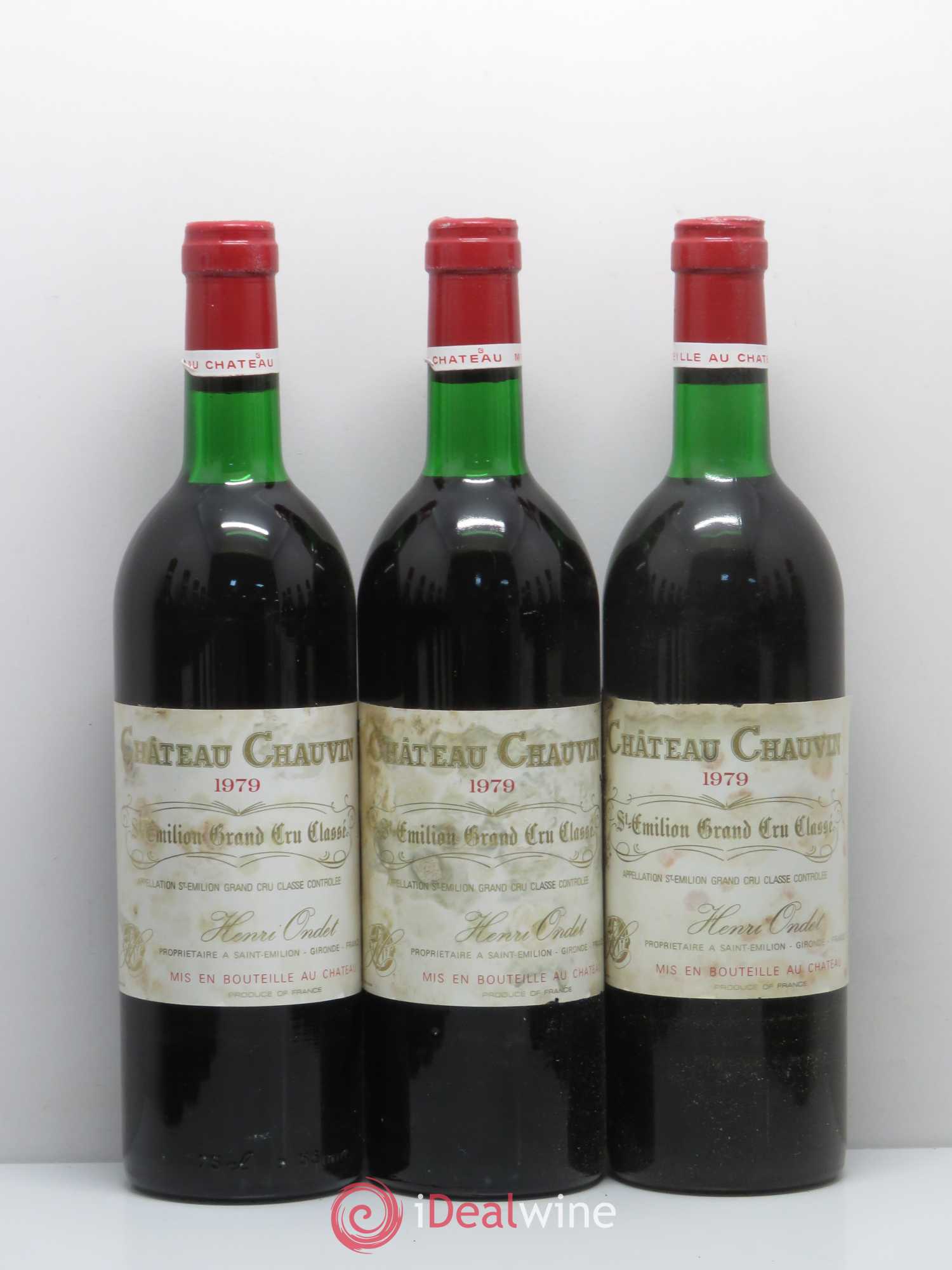 Château Chauvin Grand Cru Classé 1979 - Lot of 12 bottles - 1