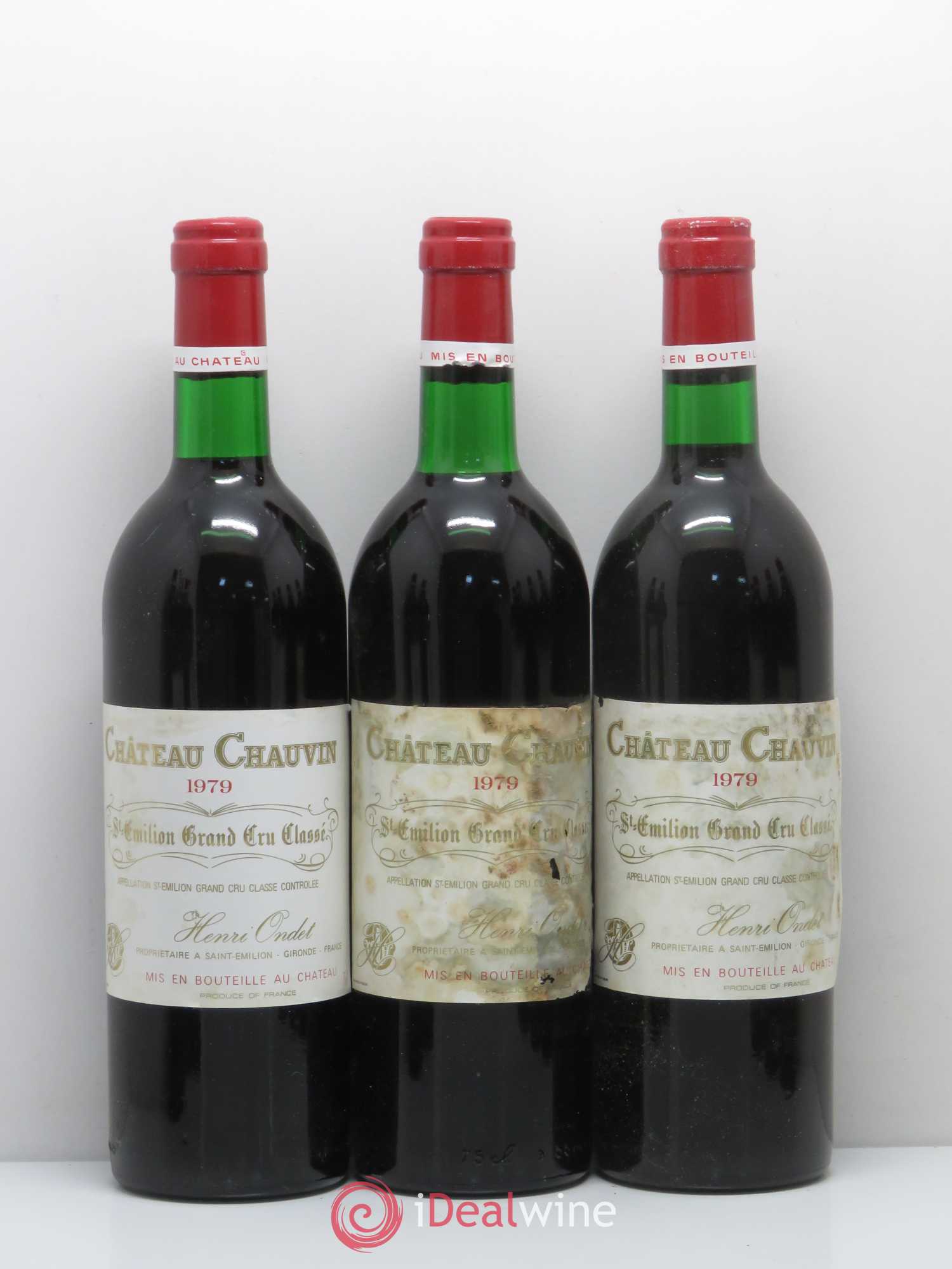 Château Chauvin Grand Cru Classé 1979 - Lot of 12 bottles - 2