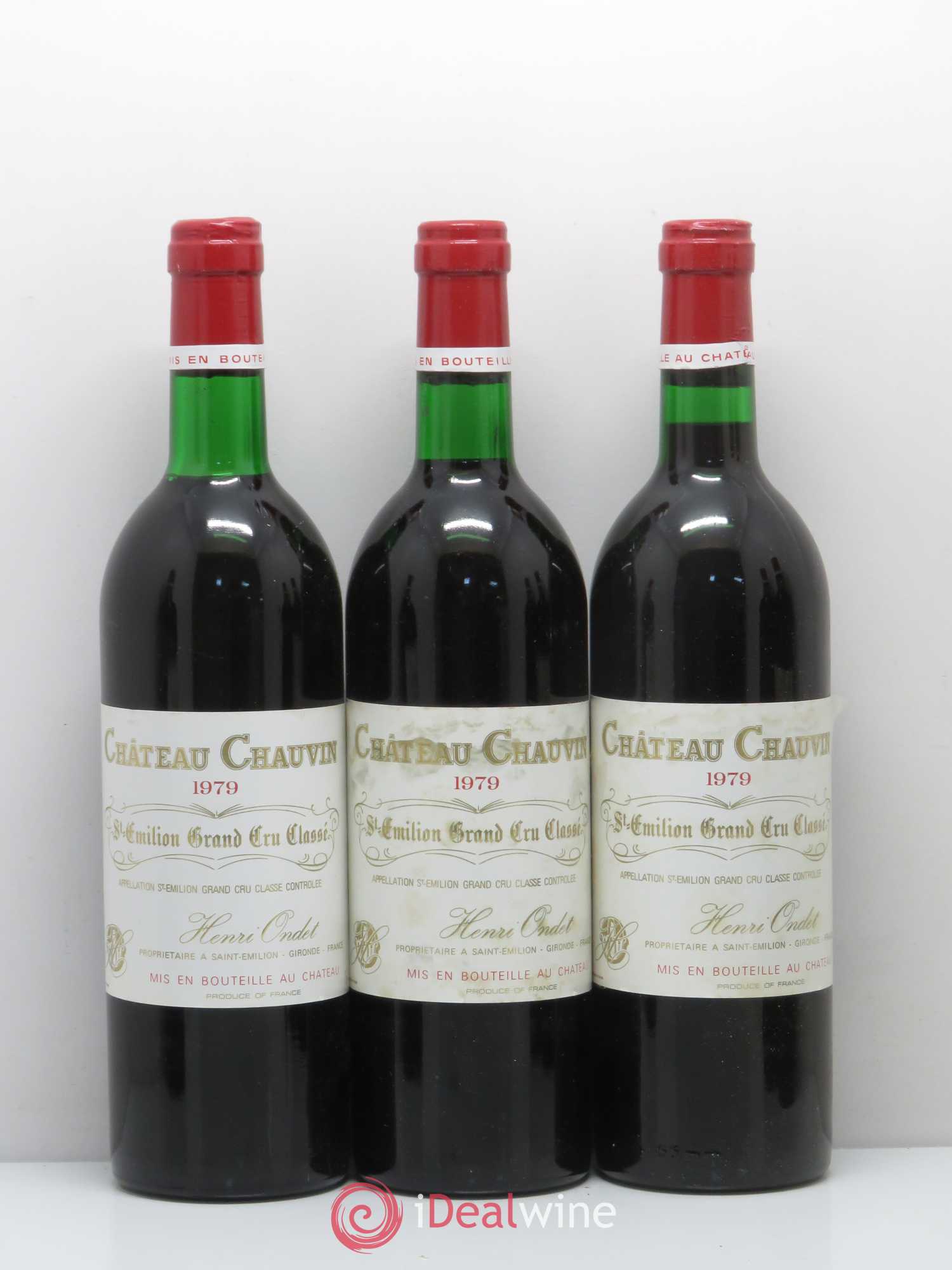 Château Chauvin Grand Cru Classé 1979 - Lot of 12 bottles - 3