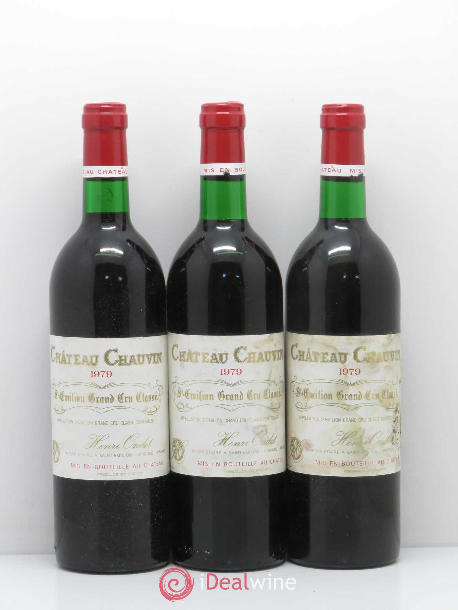 Château Chauvin Grand Cru Classé 1979 - Lot of 12 bottles - 4