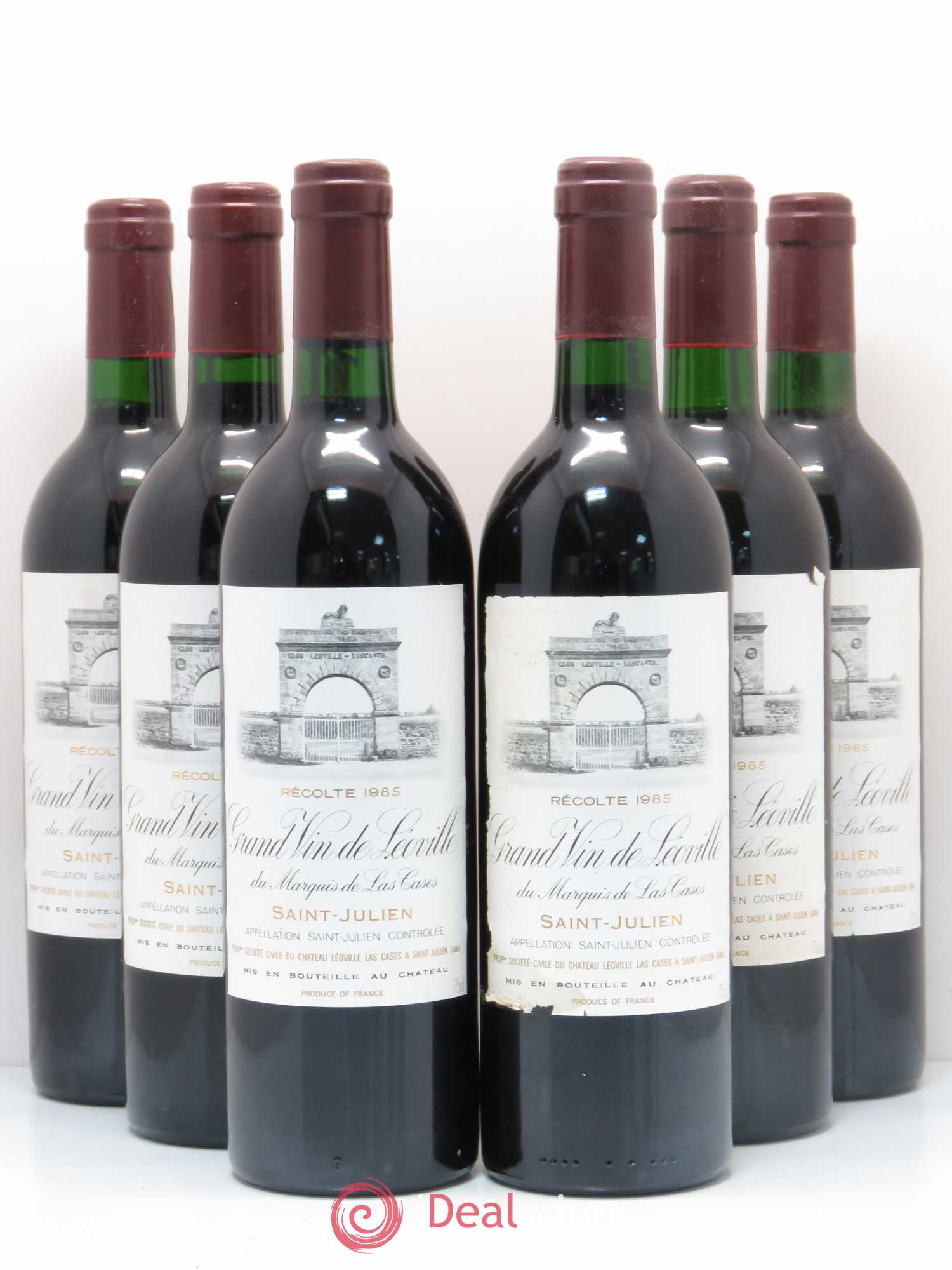 Château Léoville Las Cases 2ème Grand Cru Classé 1985 - Lot de 6 bouteilles - 0