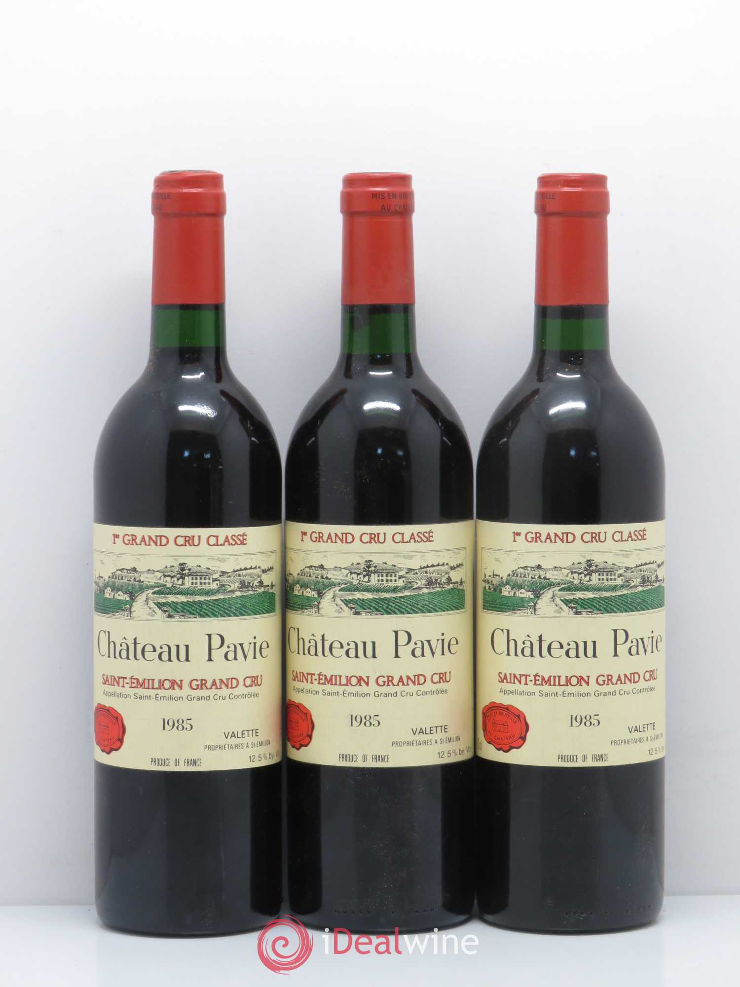 Château Pavie 1er Grand Cru Classé A 1985 - Lot de 3 bouteilles - 0