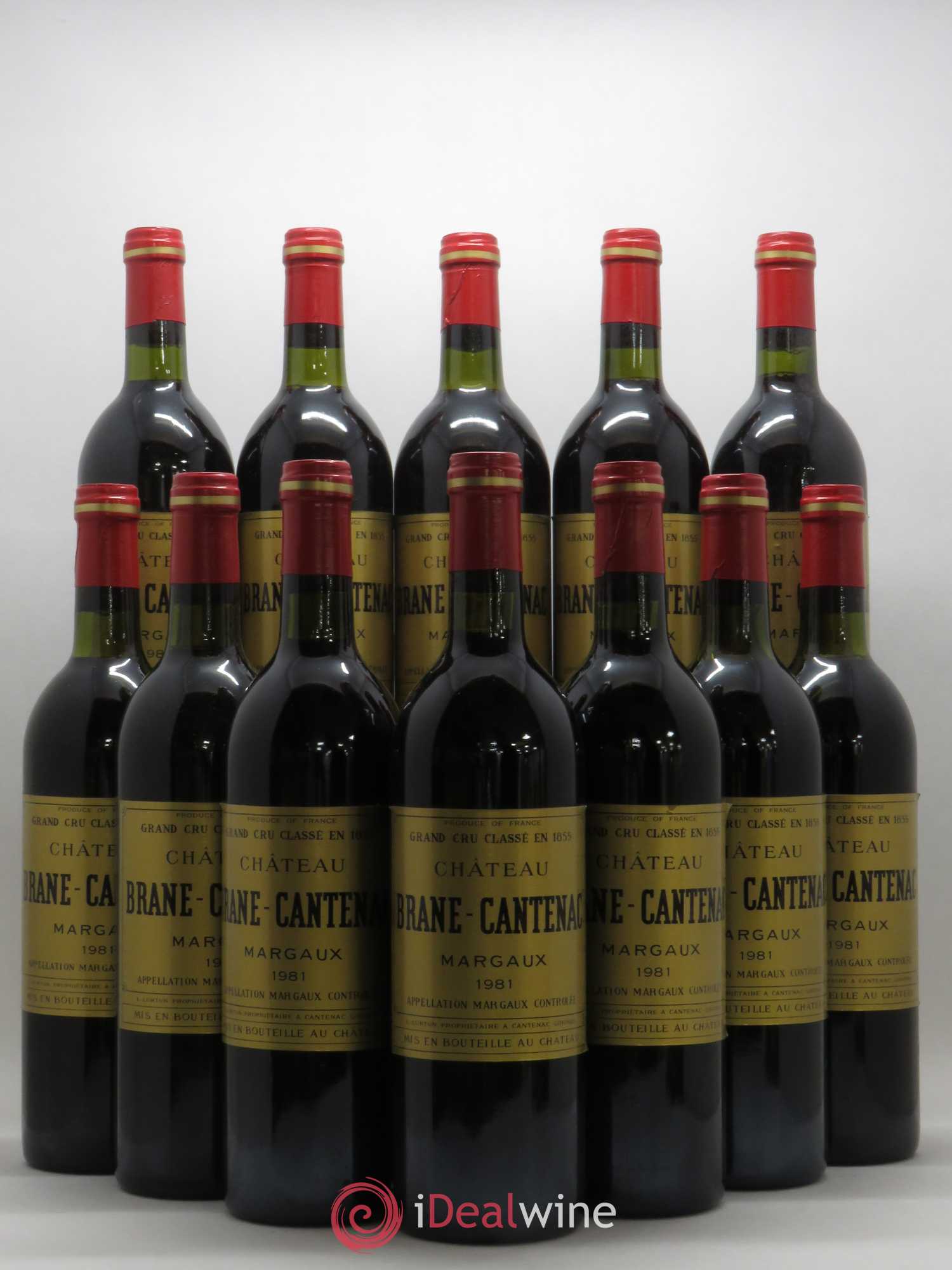 Château Brane Cantenac 2ème Grand Cru Classé 1981 - Lot de 12 bouteilles - 0