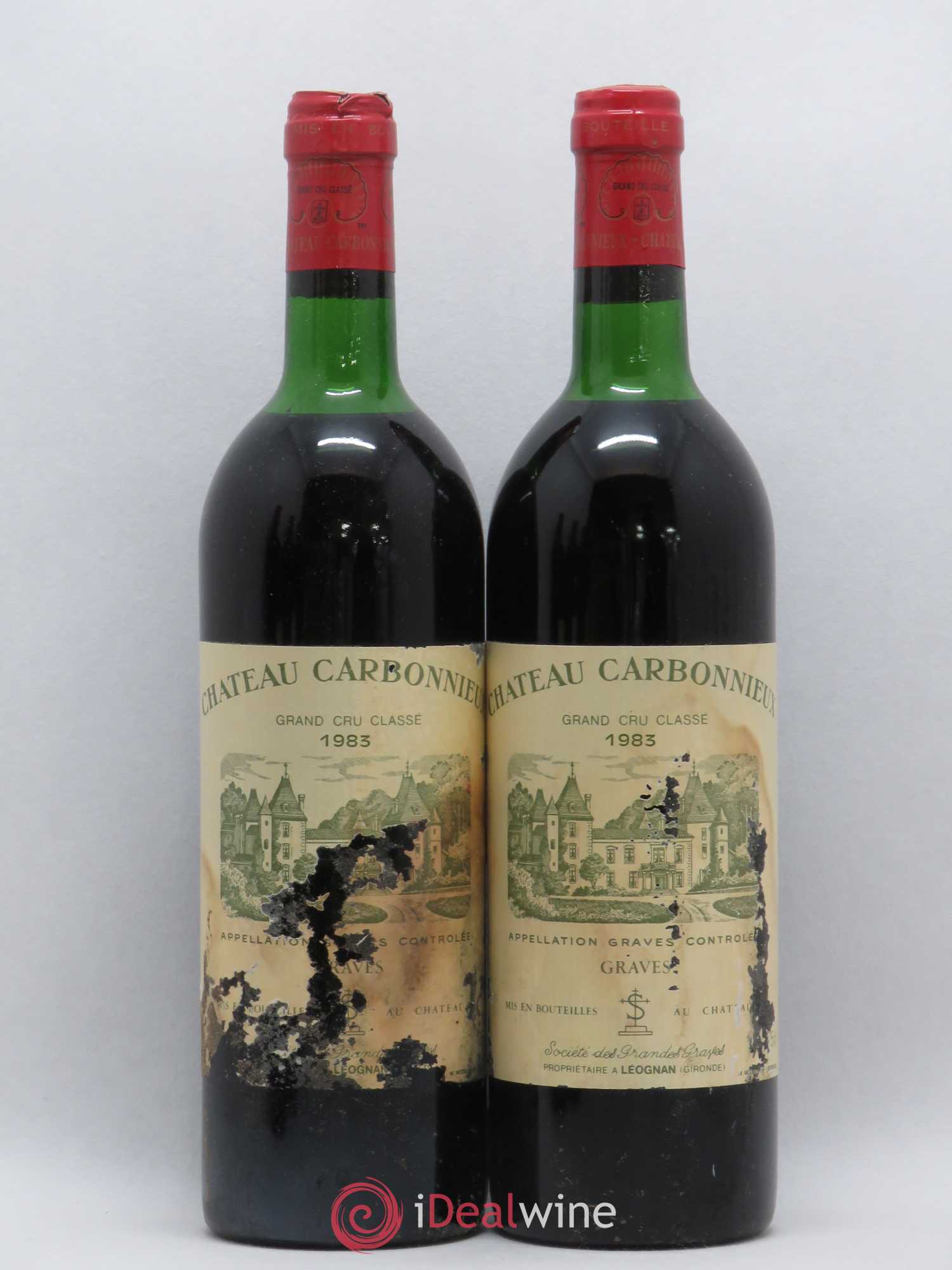 Château Carbonnieux Cru Classé de Graves 1983 - Lot de 5 bouteilles - 2