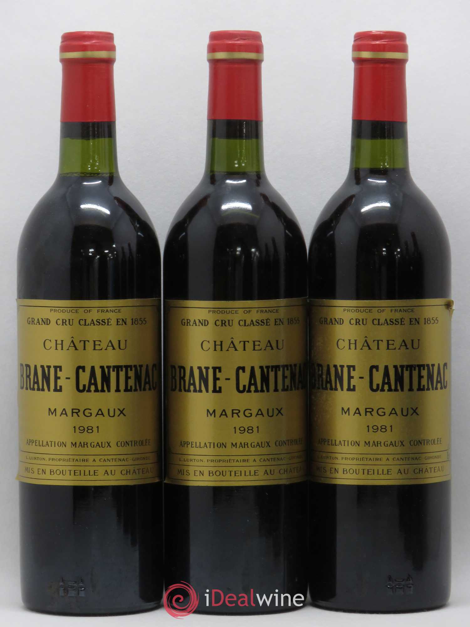 Château Brane Cantenac 2ème Grand Cru Classé 1981 - Lot de 6 bouteilles - 1