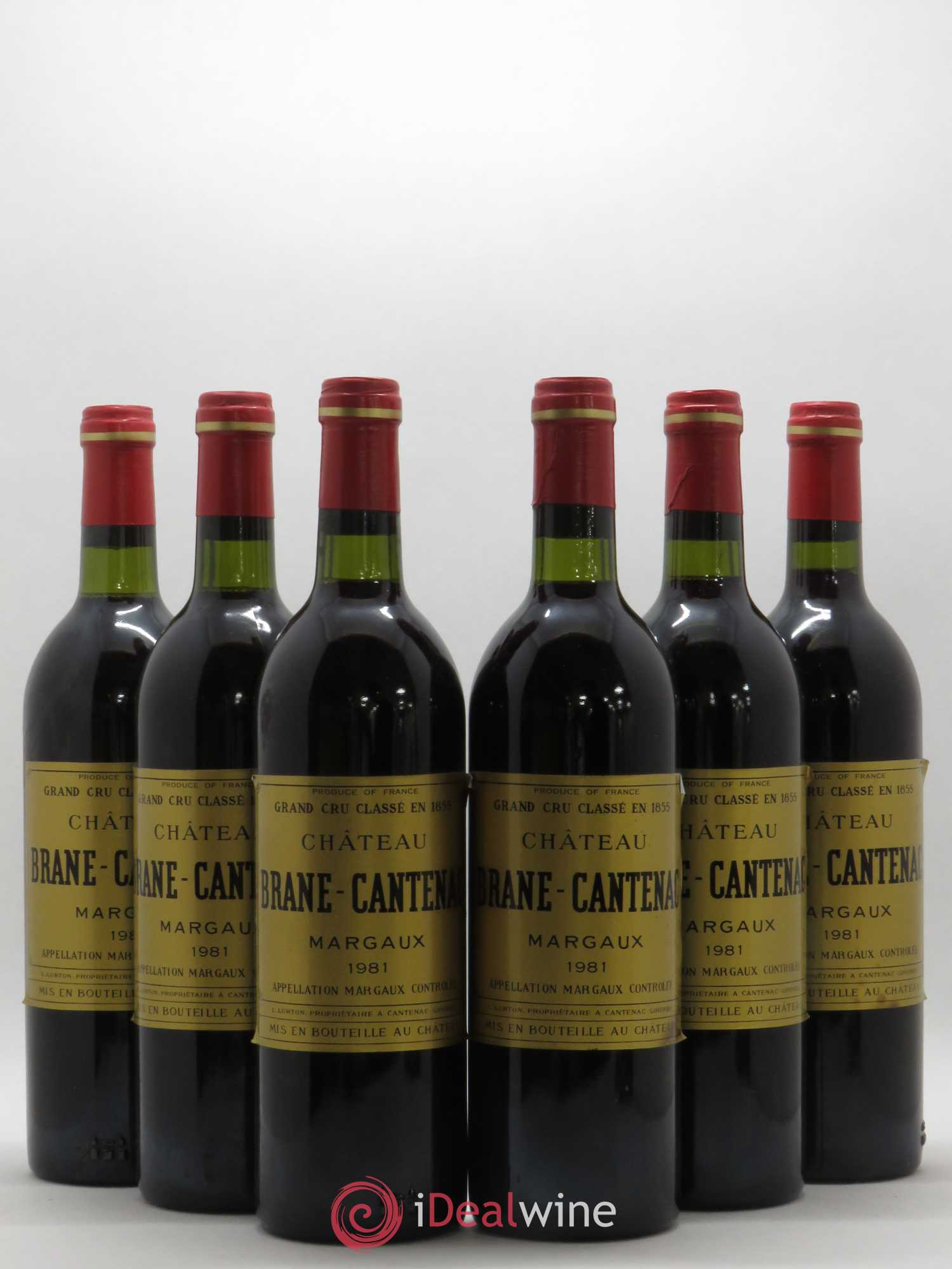 Château Brane Cantenac 2ème Grand Cru Classé 1981 - Lot de 6 bouteilles - 0