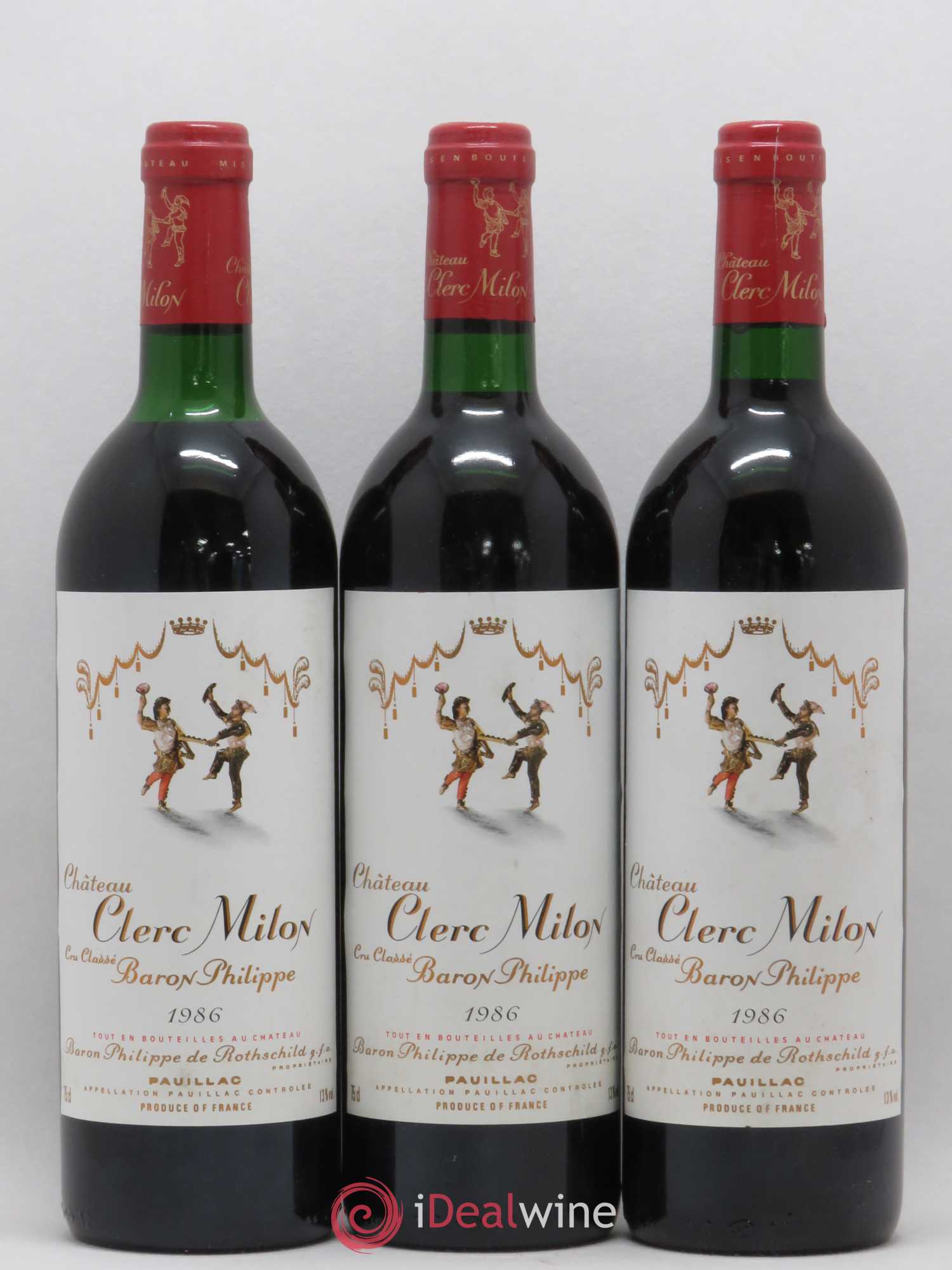 Château Clerc Milon 5ème Grand Cru Classé 1986 - Lot de 6 bouteilles - 2