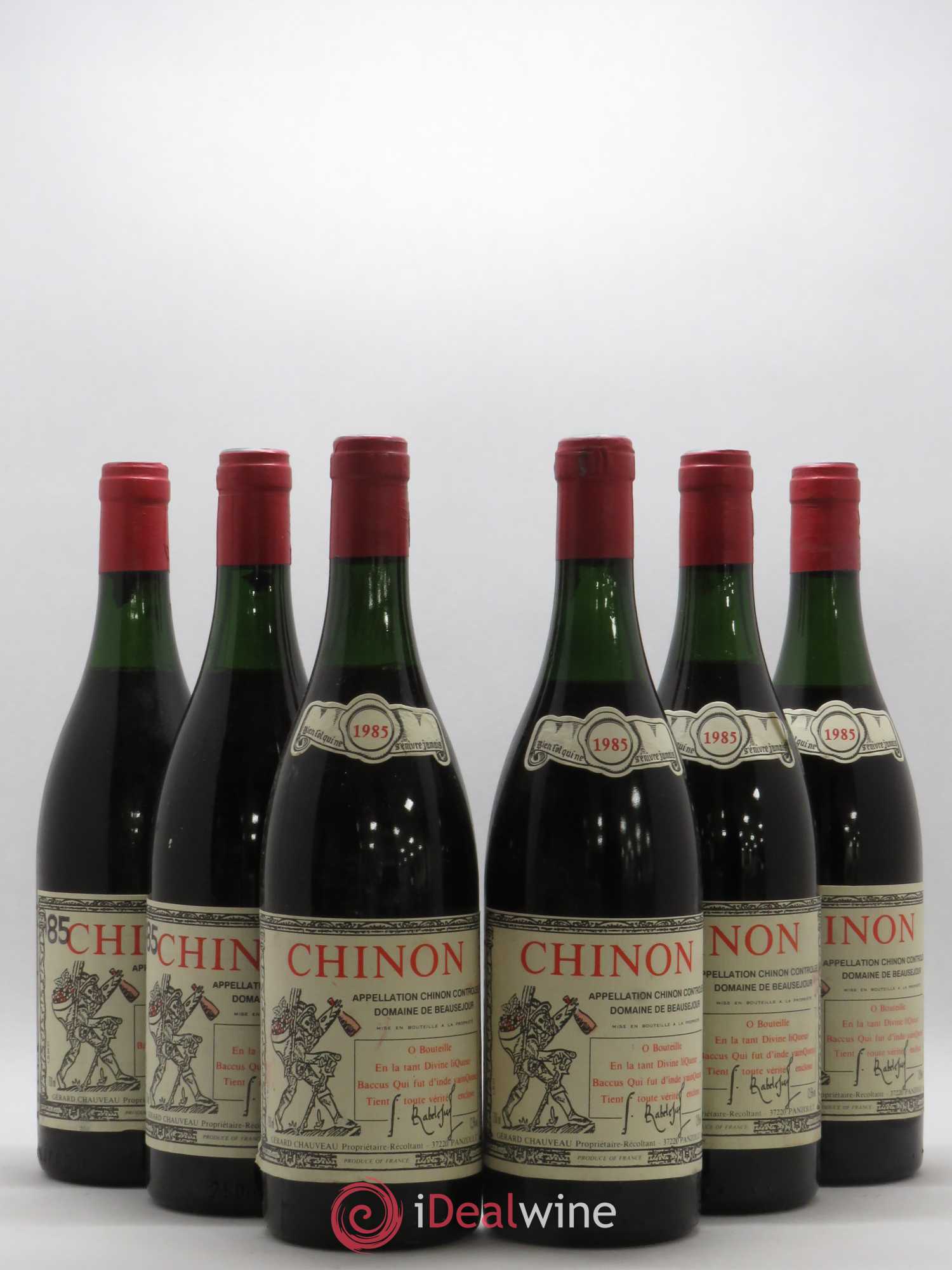 Chinon Domaine Beausejour 1985 - Posten von 6 Flaschen - 0
