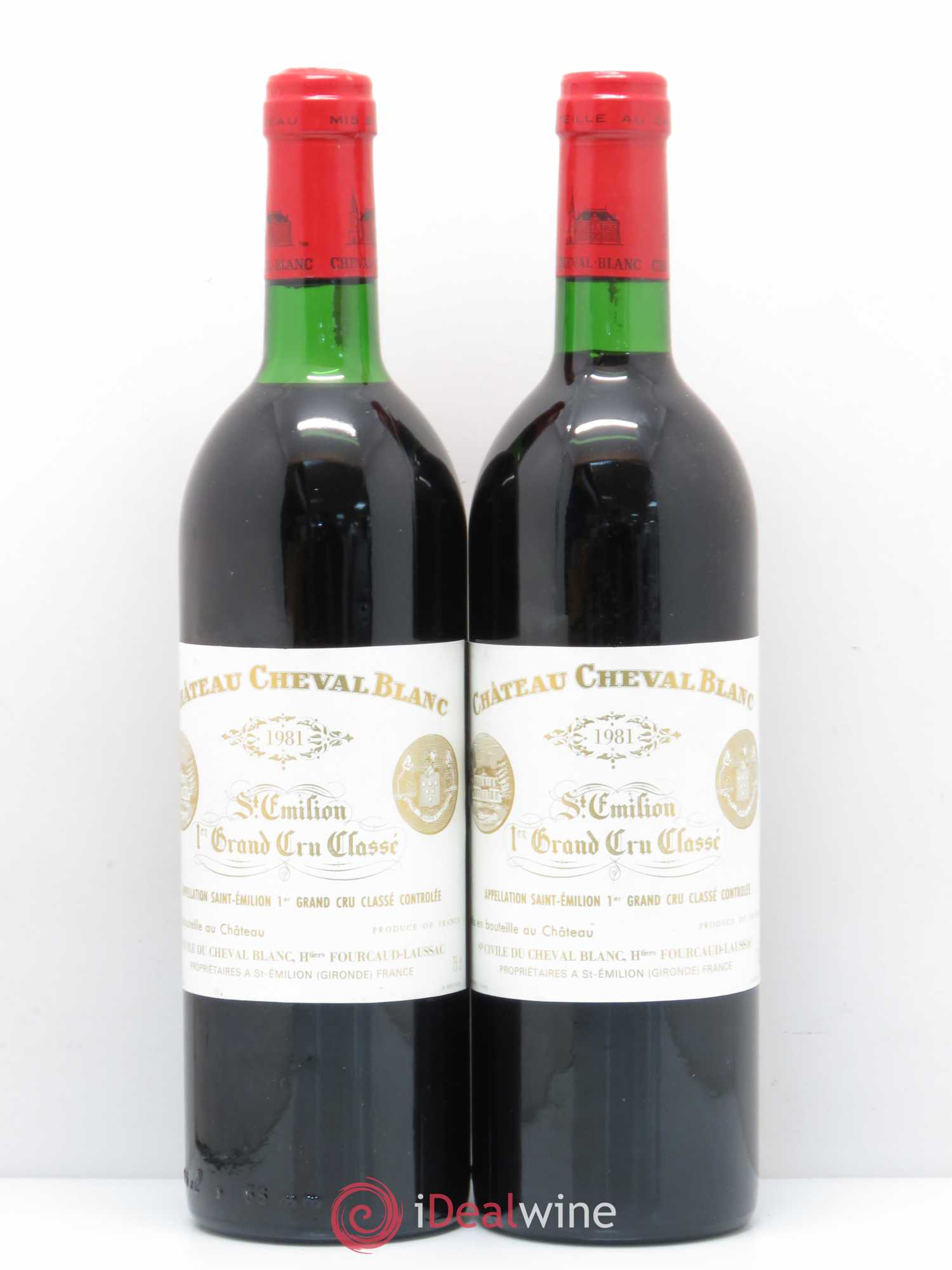 Château Cheval Blanc 1er Grand Cru Classé A 1981 - Lot de 2 bouteilles - 0