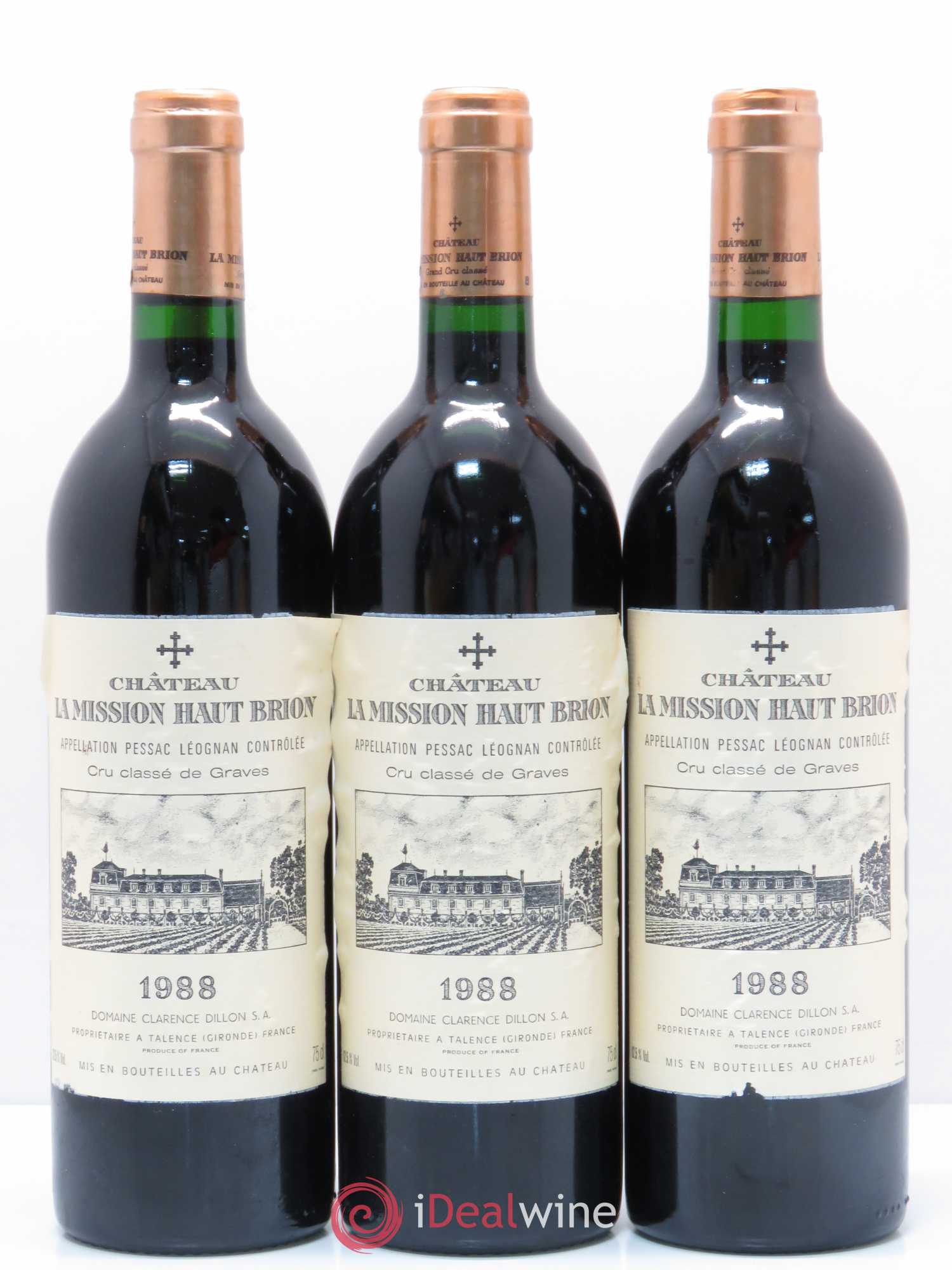Château la Mission Haut-Brion Cru Classé de Graves 1988 - Lotto di 12 bottiglie - 1