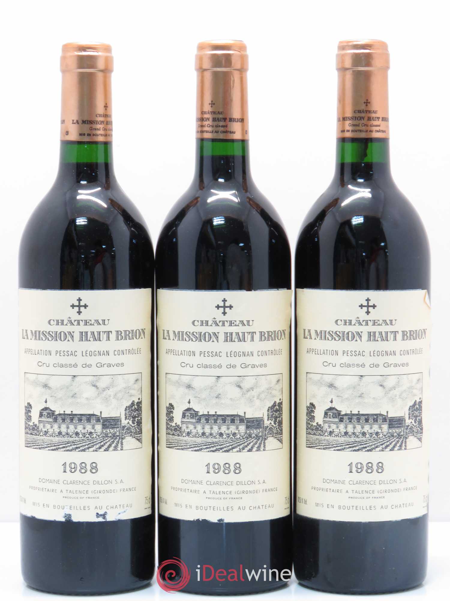 Château la Mission Haut-Brion Cru Classé de Graves 1988 - Lotto di 12 bottiglie - 2